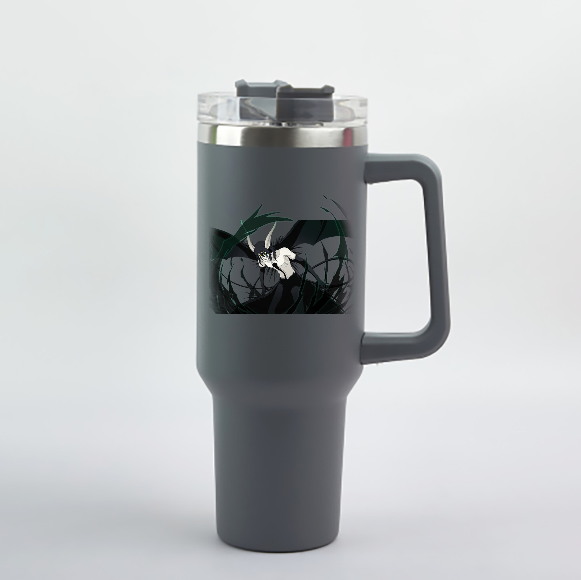 （画像用） ブリーチ ウルキオラ·シファー BLEACH Ulquiorra cifer 1200mL車用タンブラー - クリスタルステッカー（プラスチックストロー付き）