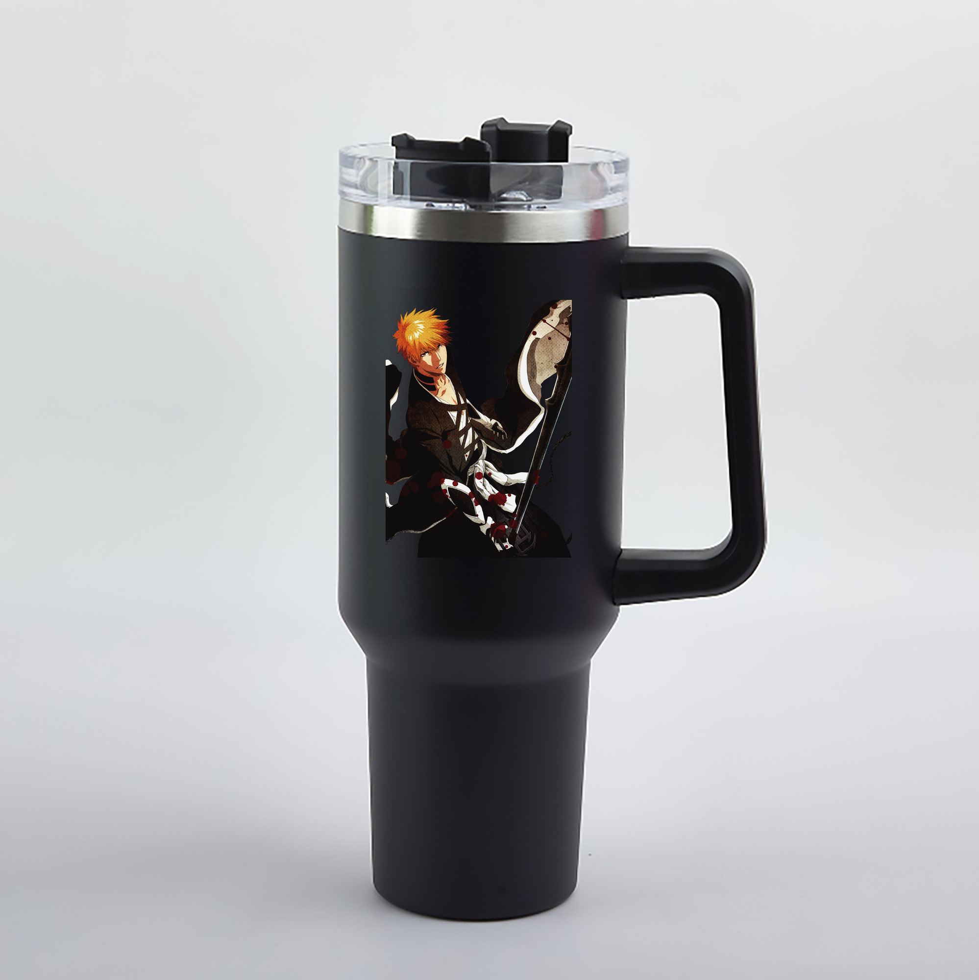 （画像用） ブリーチ 黒崎一護（くろさき いちご）BLEACH Kurosaki Ichigo 1200mL車用タンブラー（カラープリント）