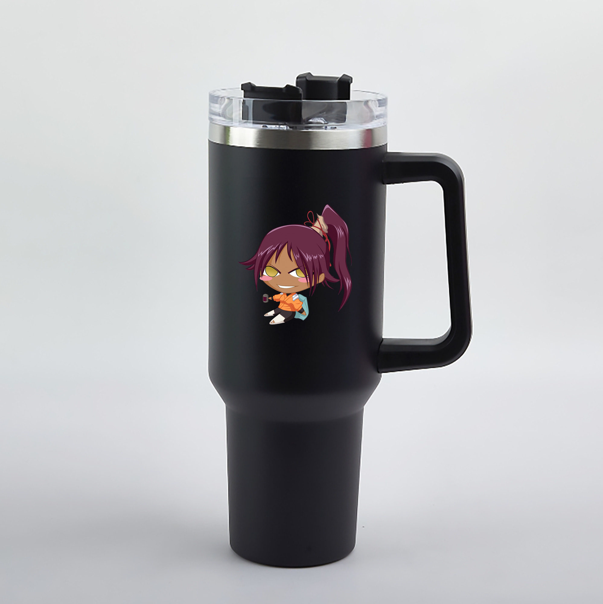 （画像用） ブリーチ 四楓院 夜一（しほういん よるいち） BLEACH Shihouin Yoruichi 1200mL車用タンブラー（カラープリント）
