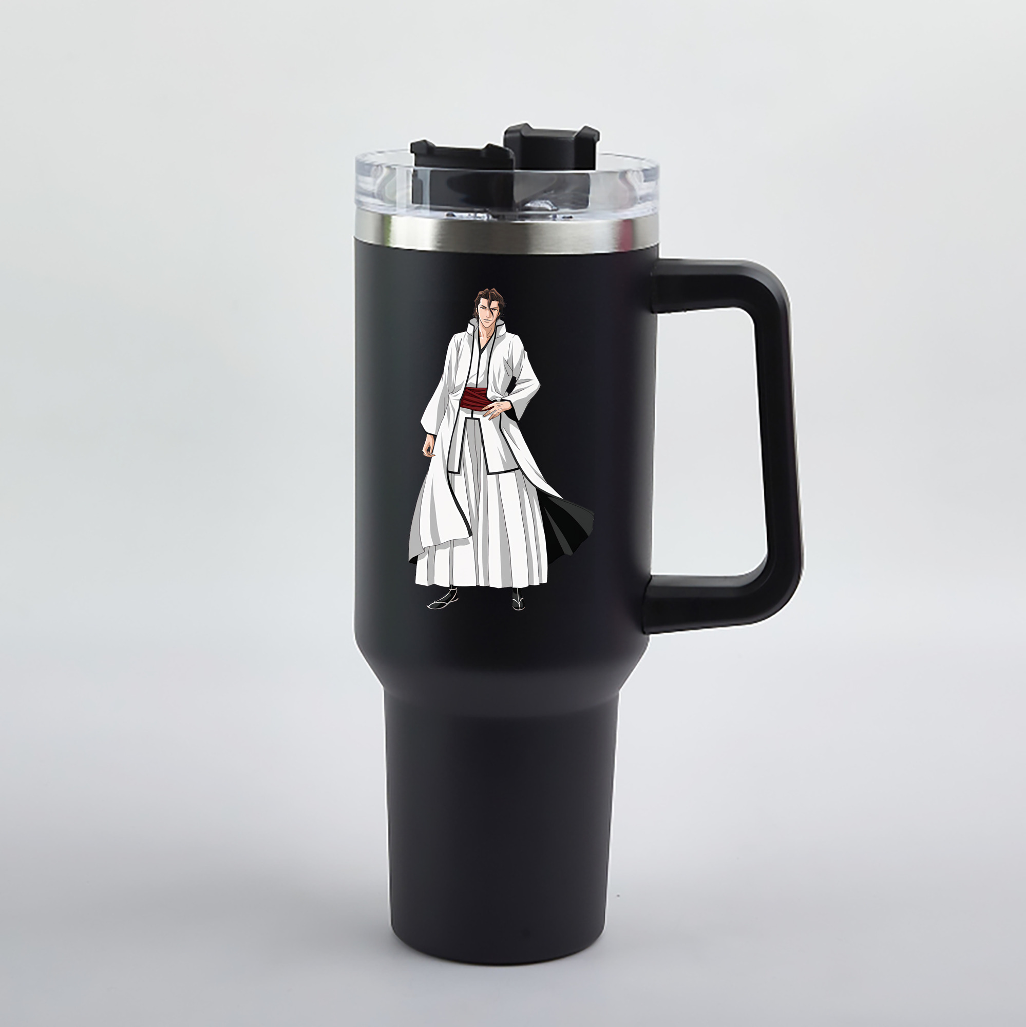 （画像用） ブリーチ 藍染 惣右介（あいぜん そうすけ） BLEACH Aizen Sousuke 1200mL車用タンブラー（カラープリント）