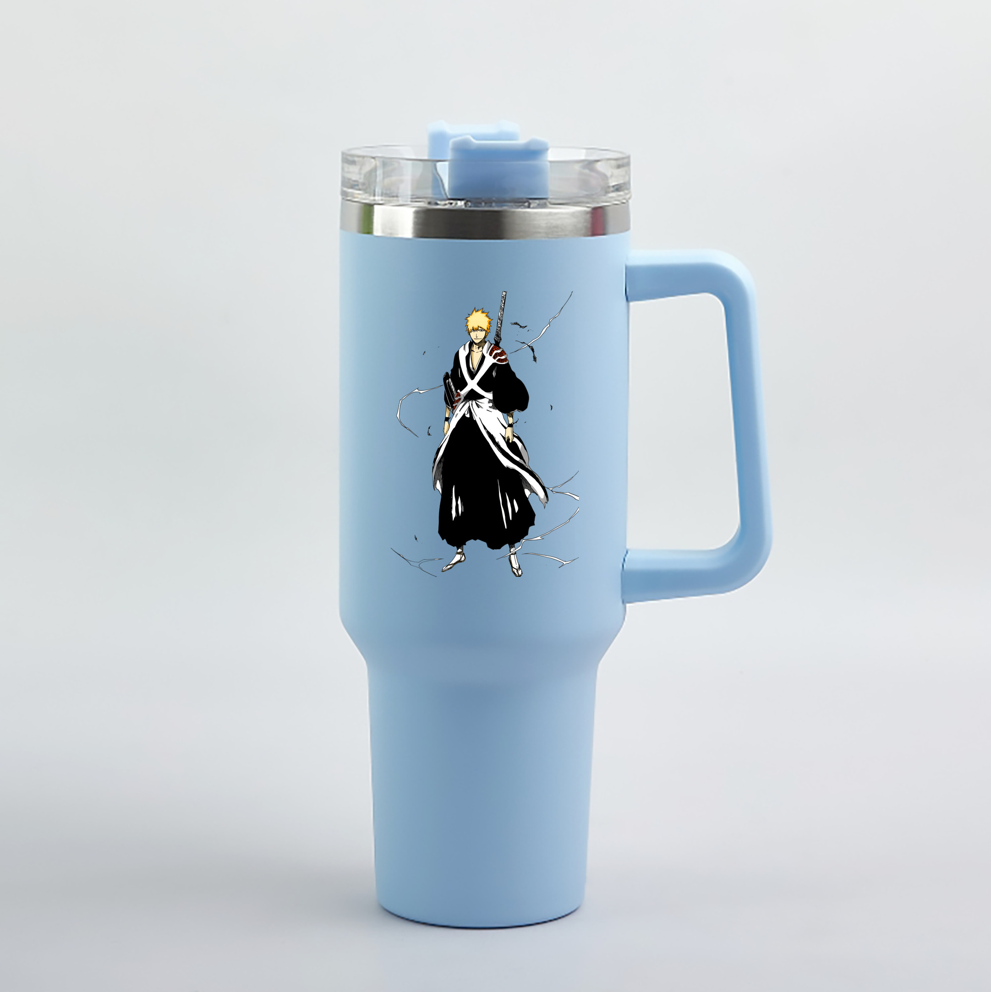 （画像用） ブリーチ 黒崎一護（くろさき いちご）BLEACH Kurosaki Ichigo 1200mL車用タンブラー（カラープリント）