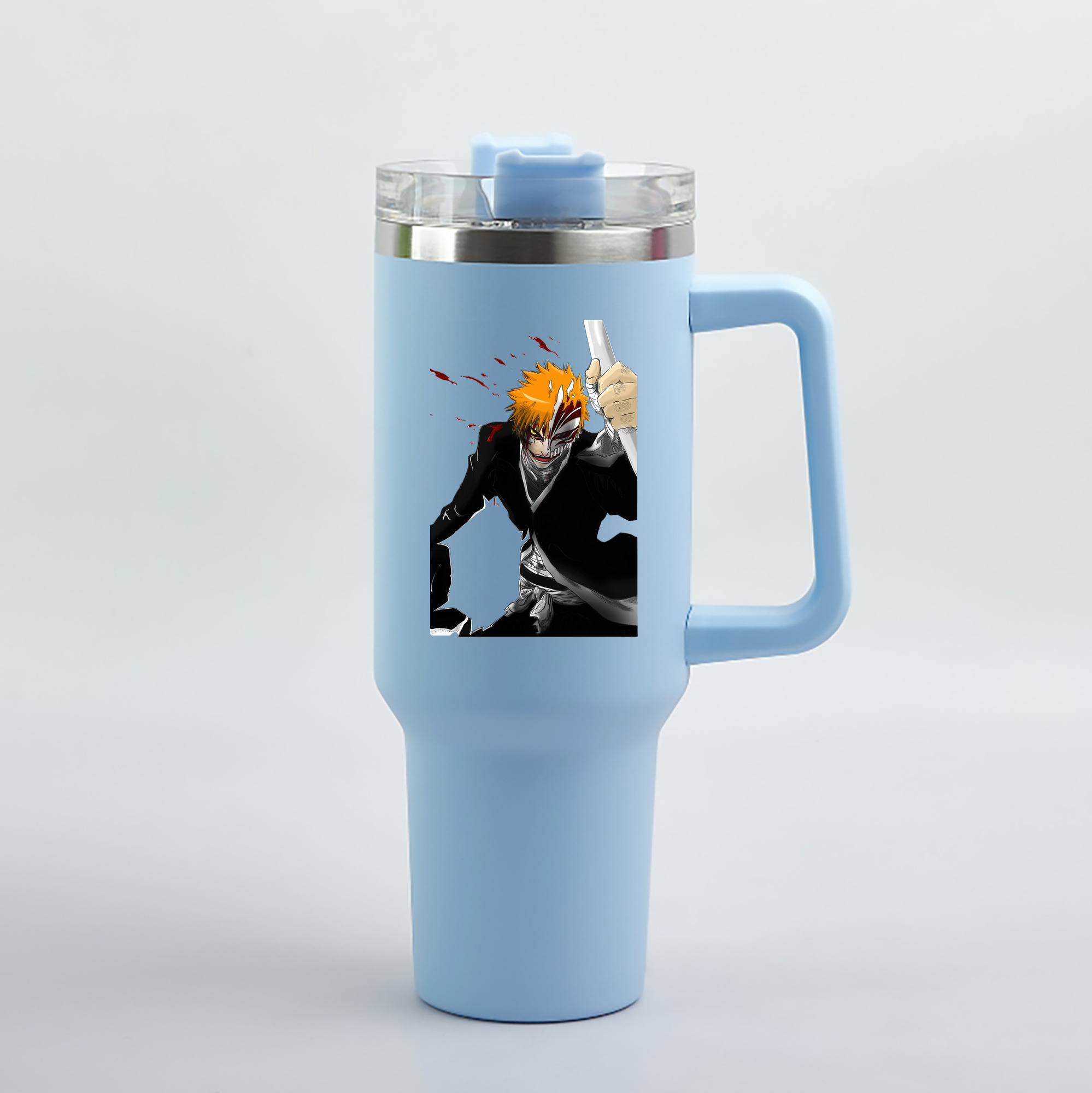 （画像用） ブリーチ 黒崎一護（くろさき いちご）BLEACH Kurosaki Ichigo 1200mL車用タンブラー（カラープリント）