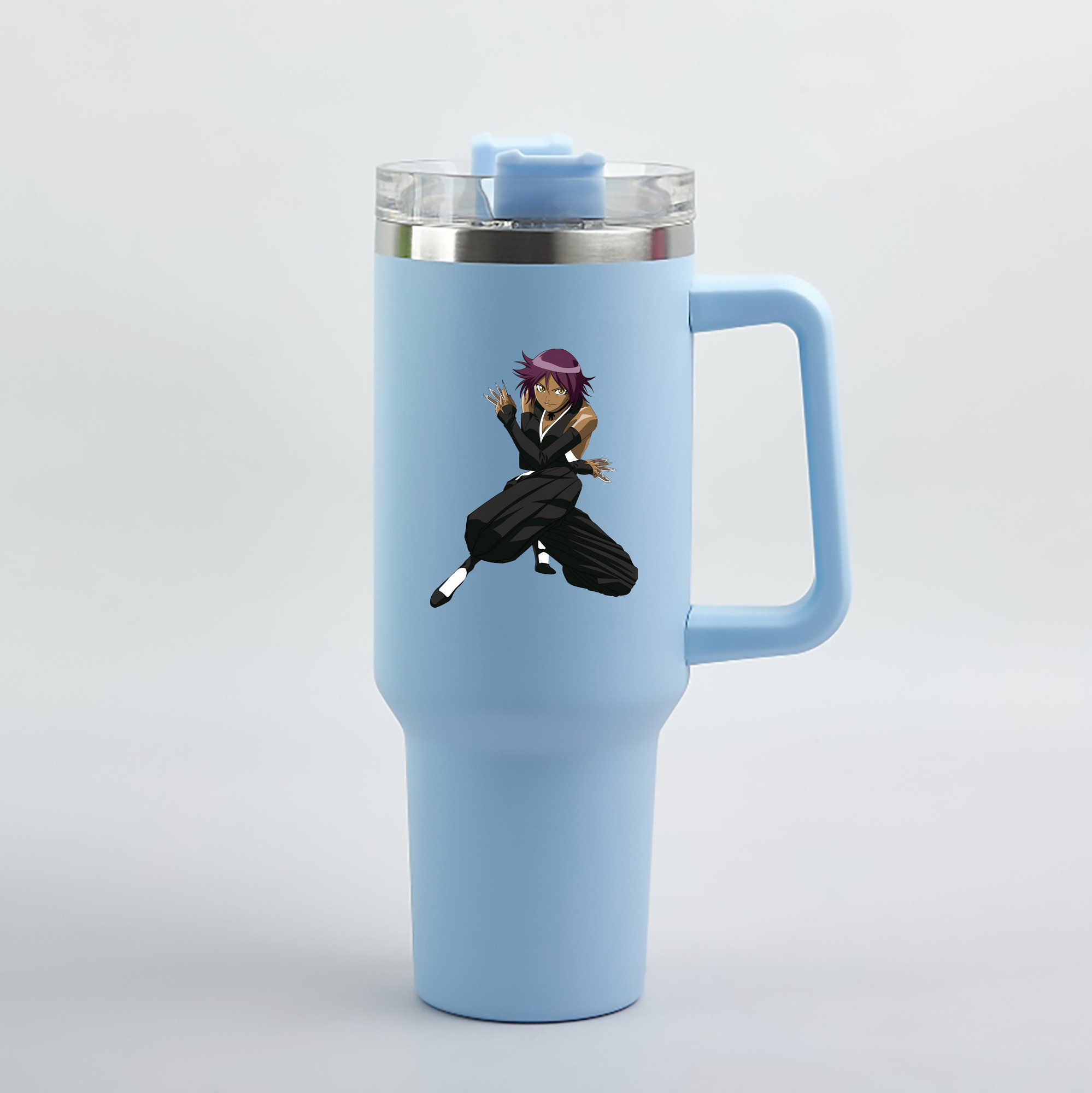 （画像用） ブリーチ 四楓院 夜一（しほういん よるいち） BLEACH Shihouin Yoruichi 1200mL車用タンブラー（カラープリント）