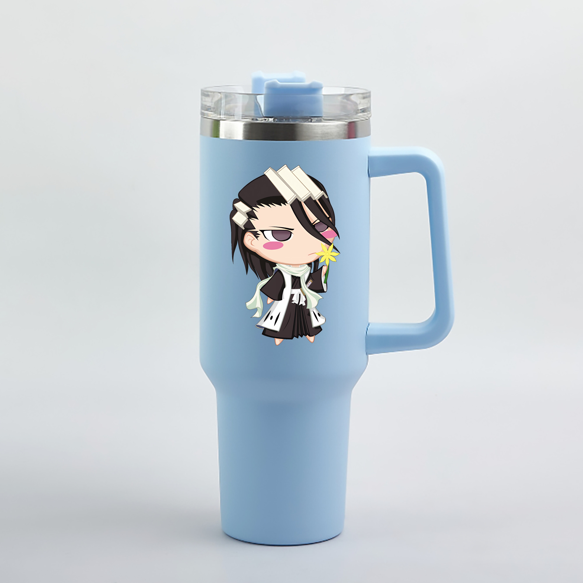 （画像用） ブリーチ くちき びゃくや BLEACH Kuchiki Byakuya 1200mL車用タンブラー（カラープリント）