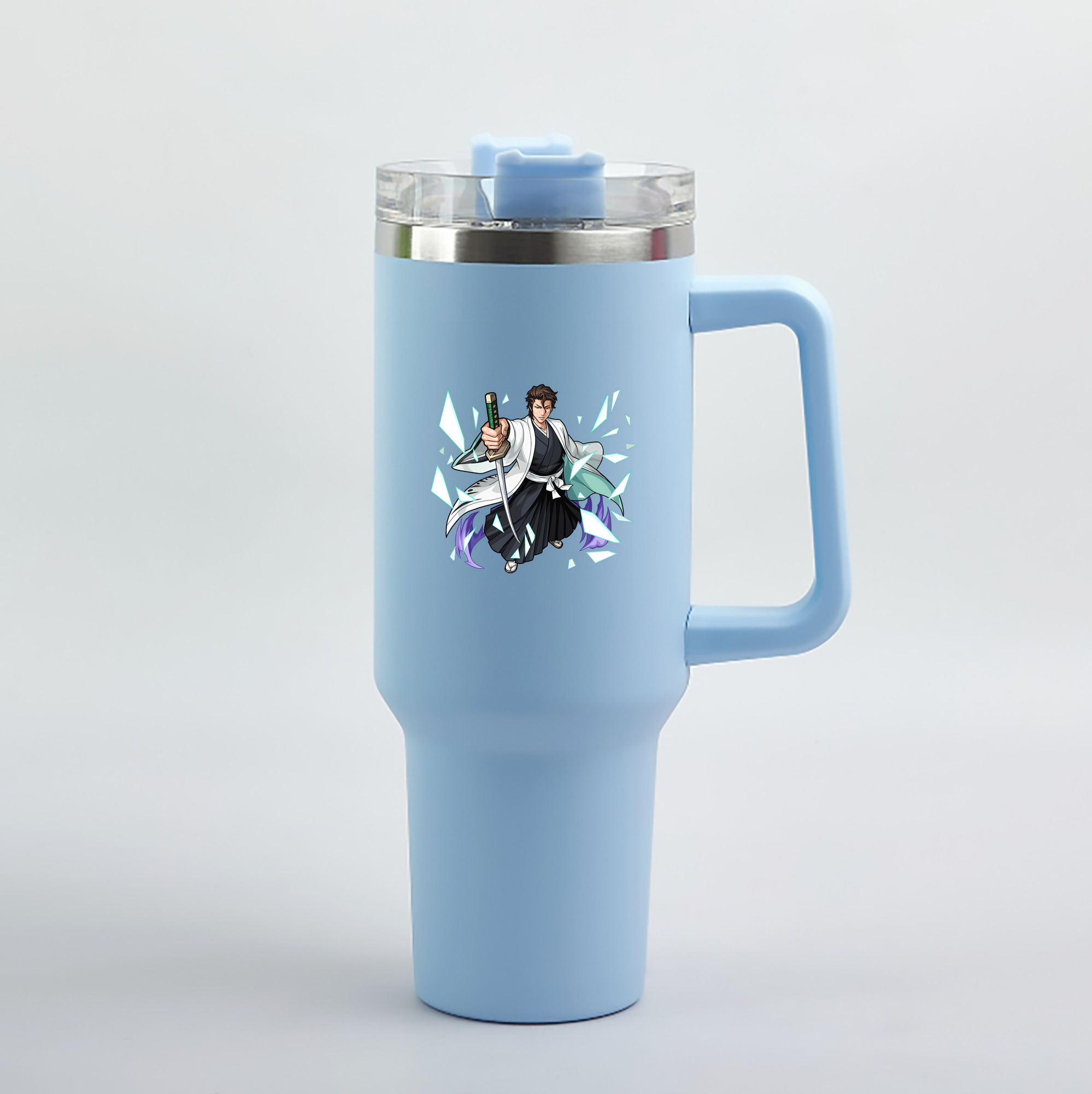 （画像用） ブリーチ 藍染 惣右介（あいぜん そうすけ） BLEACH Aizen Sousuke 1200mL車用タンブラー（カラープリント）