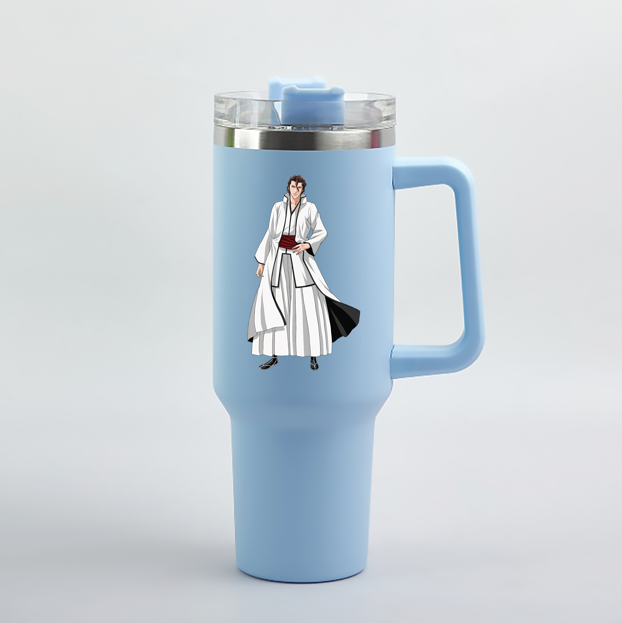 （画像用） ブリーチ 藍染 惣右介（あいぜん そうすけ） BLEACH Aizen Sousuke 1200mL車用タンブラー（カラープリント）