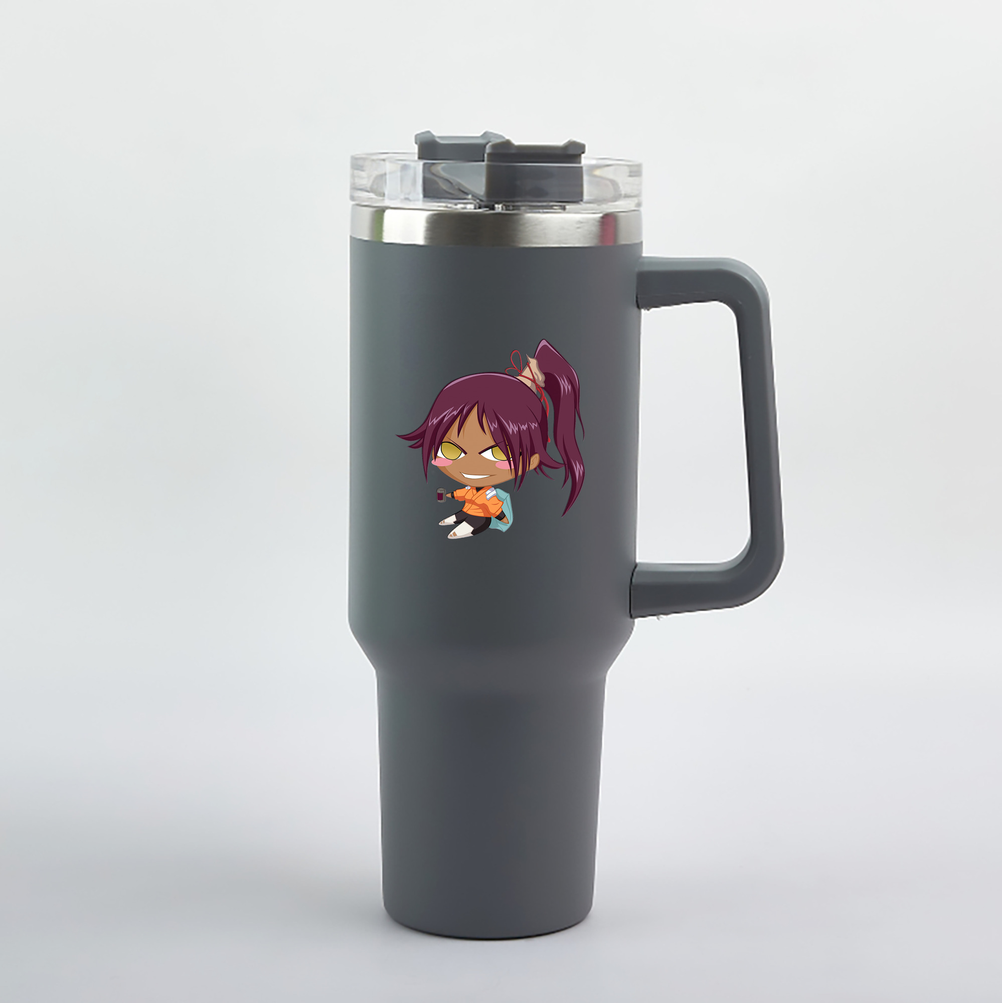 （画像用） ブリーチ 四楓院 夜一（しほういん よるいち） BLEACH Shihouin Yoruichi 1200mL車用タンブラー（カラープリント）