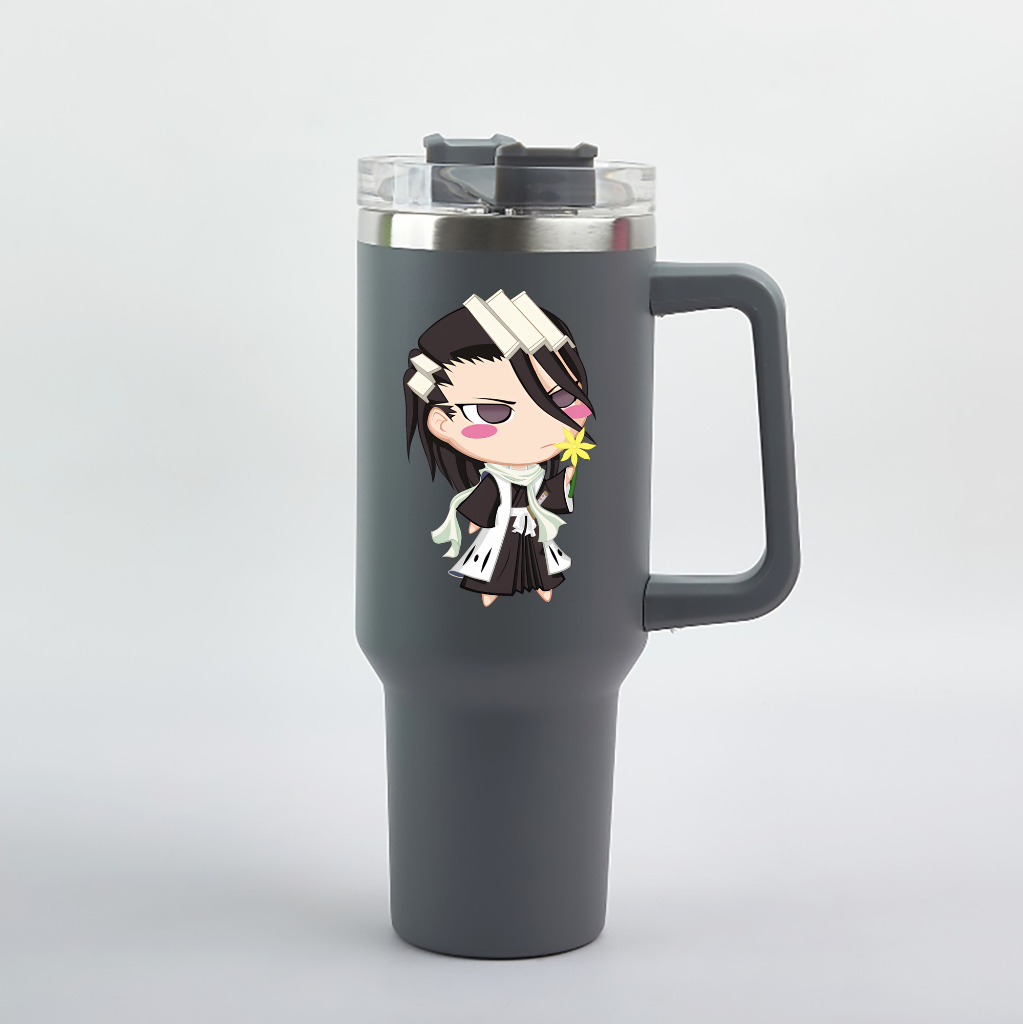 （画像用） ブリーチ くちき びゃくや BLEACH Kuchiki Byakuya 1200mL車用タンブラー（カラープリント）