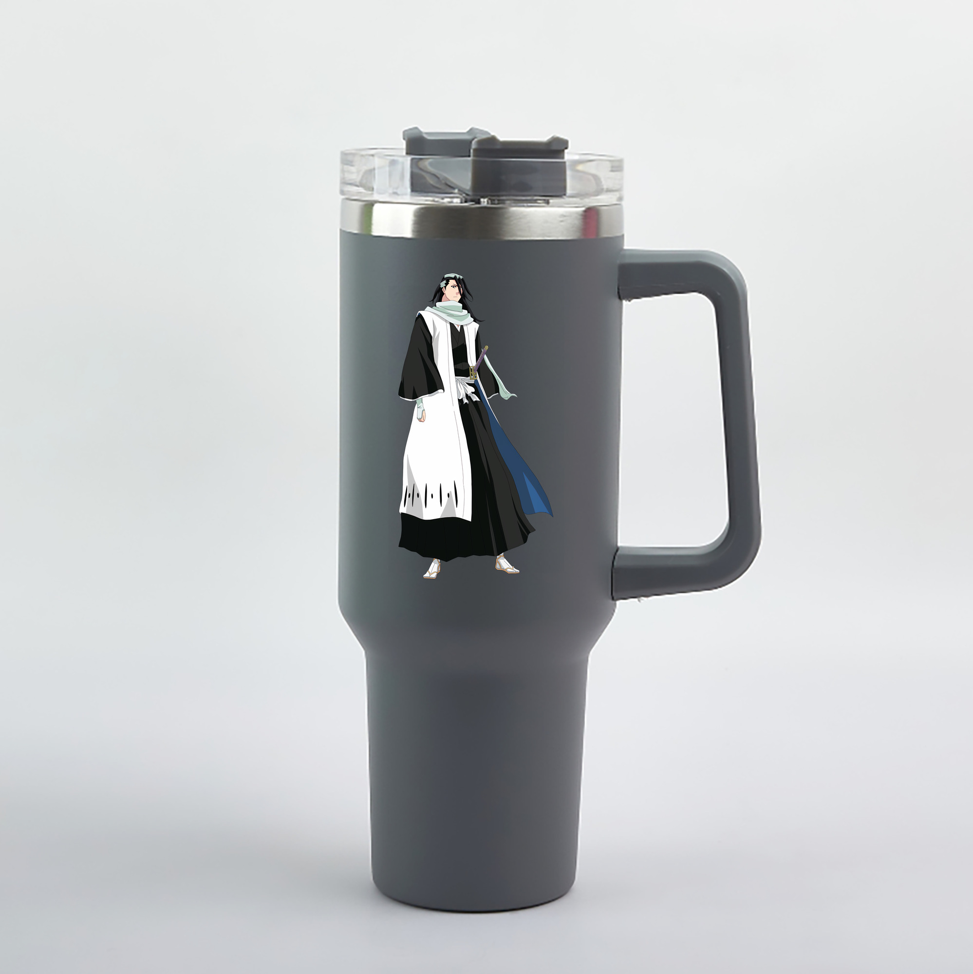 （画像用） ブリーチ くちき びゃくや BLEACH Kuchiki Byakuya 1200mL車用タンブラー（カラープリント）