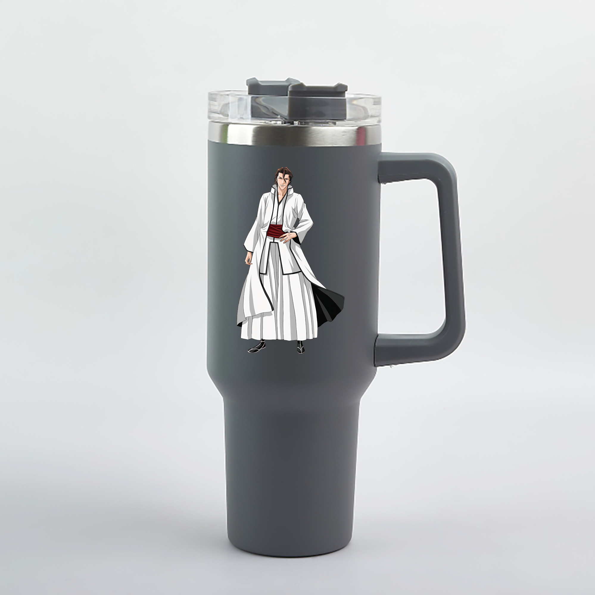 （画像用） ブリーチ 藍染 惣右介（あいぜん そうすけ） BLEACH Aizen Sousuke 1200mL車用タンブラー（カラープリント）
