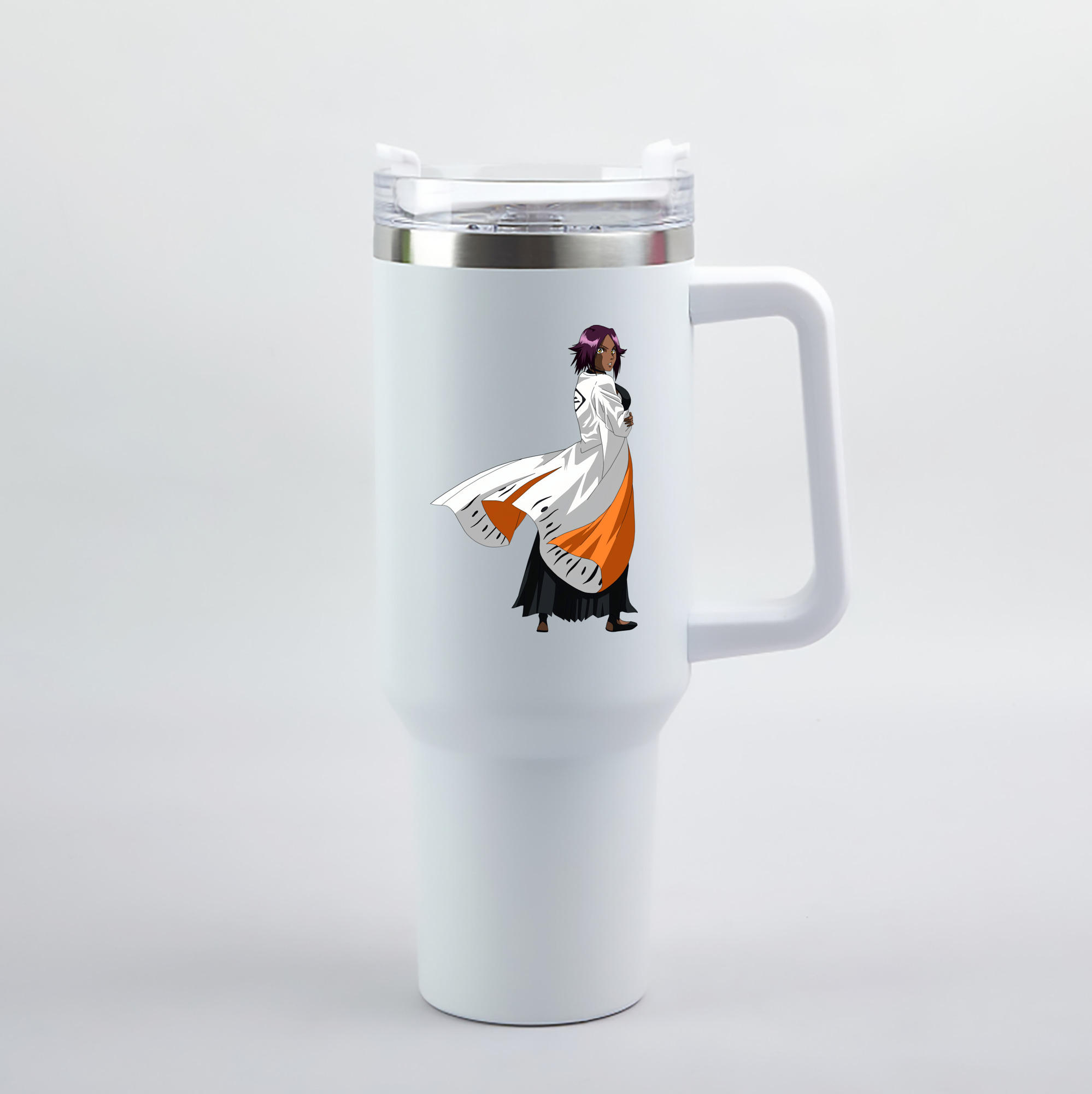 （画像用） ブリーチ 四楓院 夜一（しほういん よるいち） BLEACH Shihouin Yoruichi 1200mL車用タンブラー（カラープリント）
