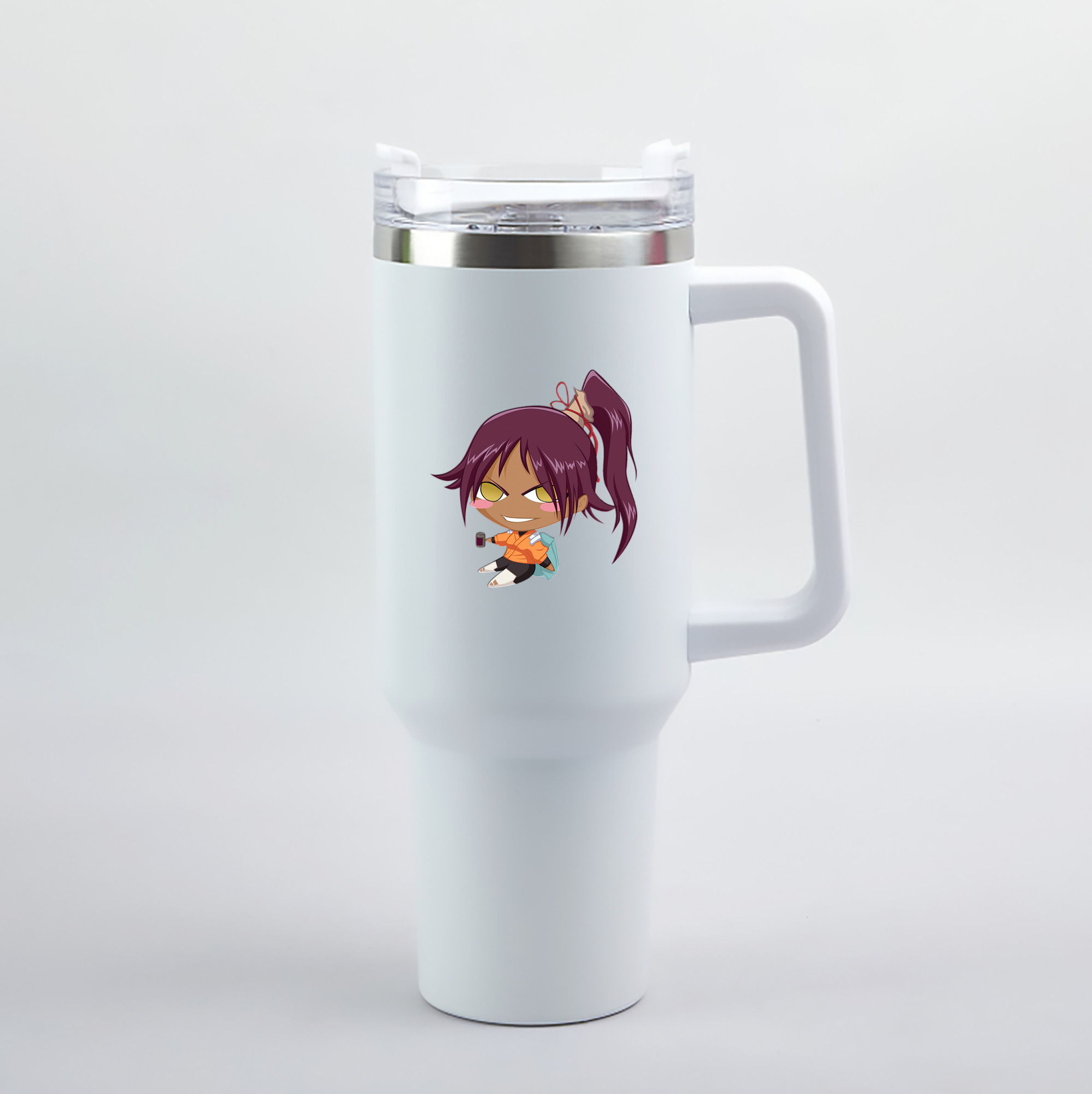 （画像用） ブリーチ 四楓院 夜一（しほういん よるいち） BLEACH Shihouin Yoruichi 1200mL車用タンブラー（カラープリント）