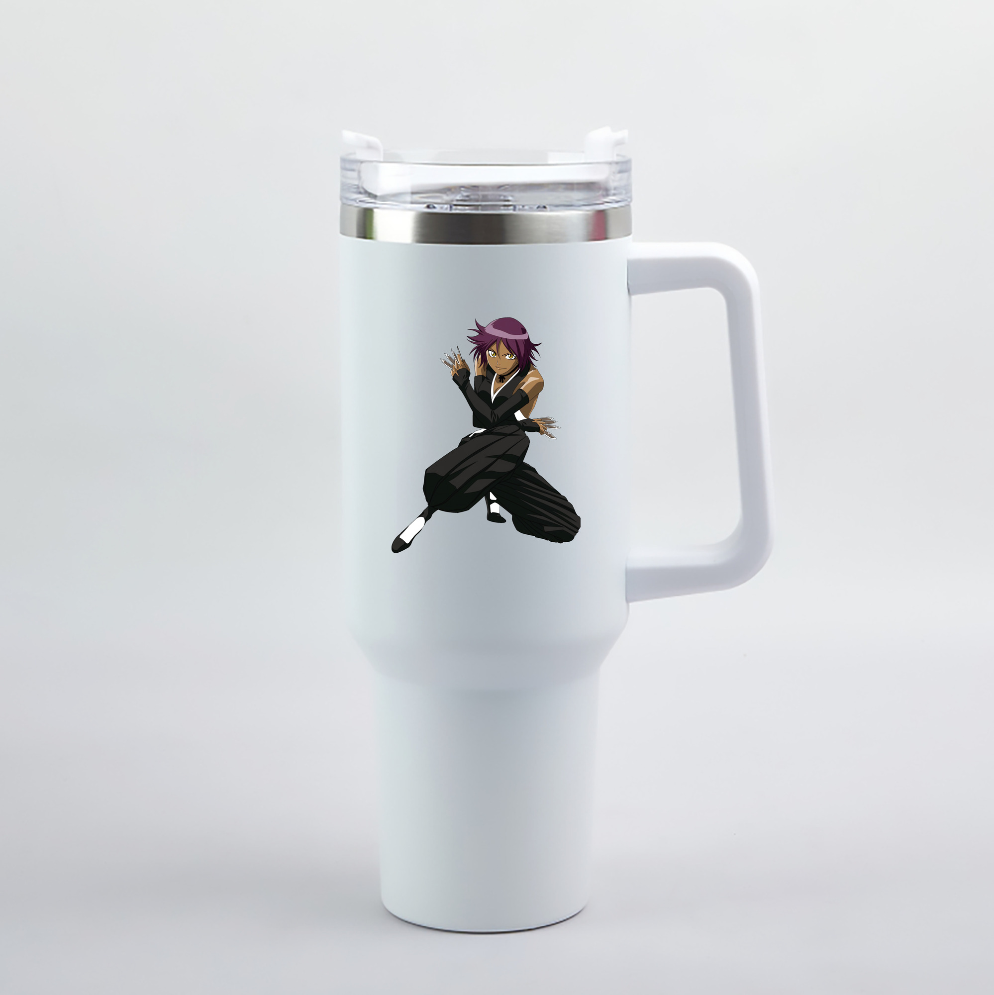 （画像用） ブリーチ 四楓院 夜一（しほういん よるいち） BLEACH Shihouin Yoruichi 1200mL車用タンブラー（カラープリント）