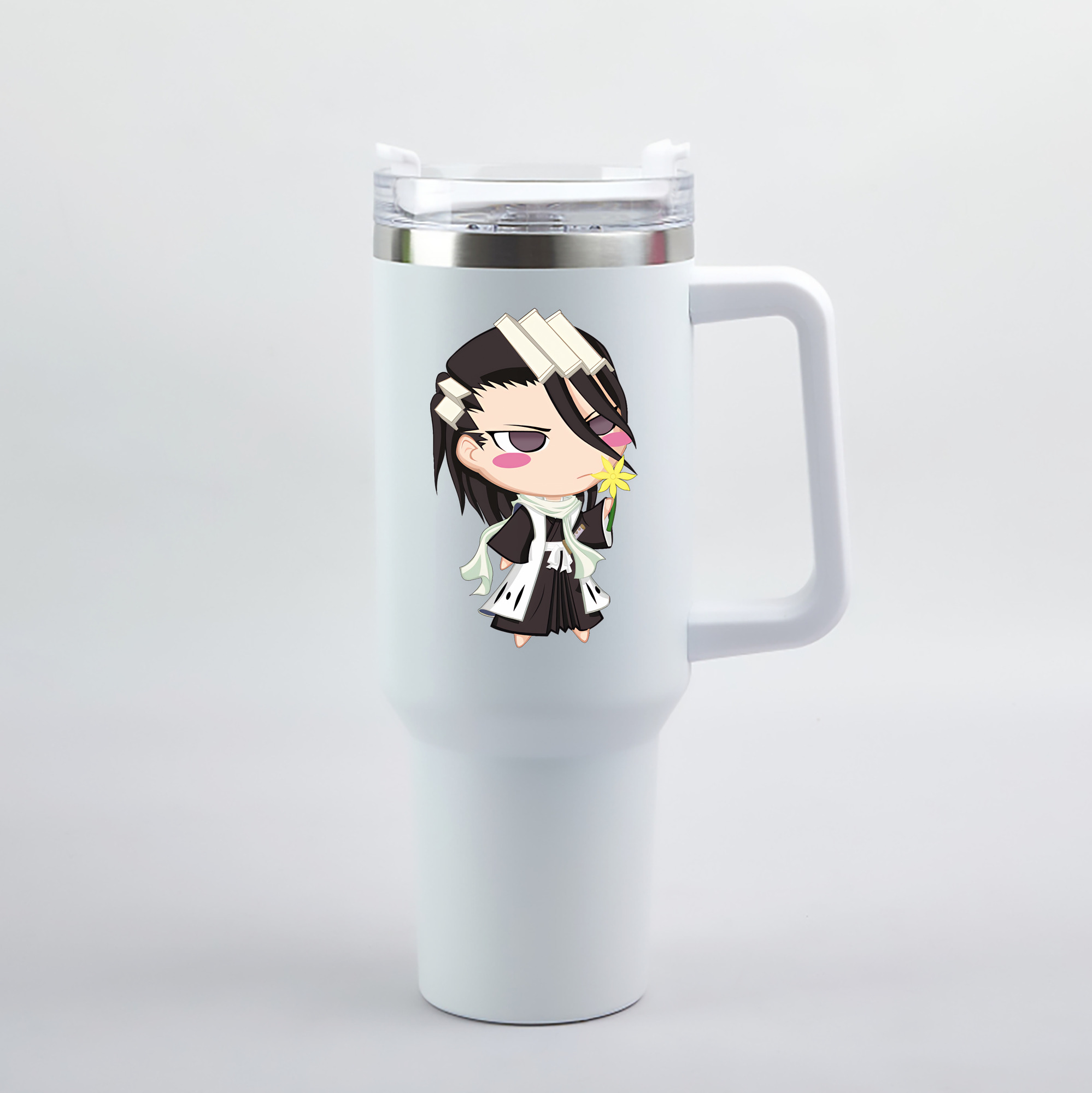 （画像用） ブリーチ くちき びゃくや BLEACH Kuchiki Byakuya 1200mL車用タンブラー（カラープリント）