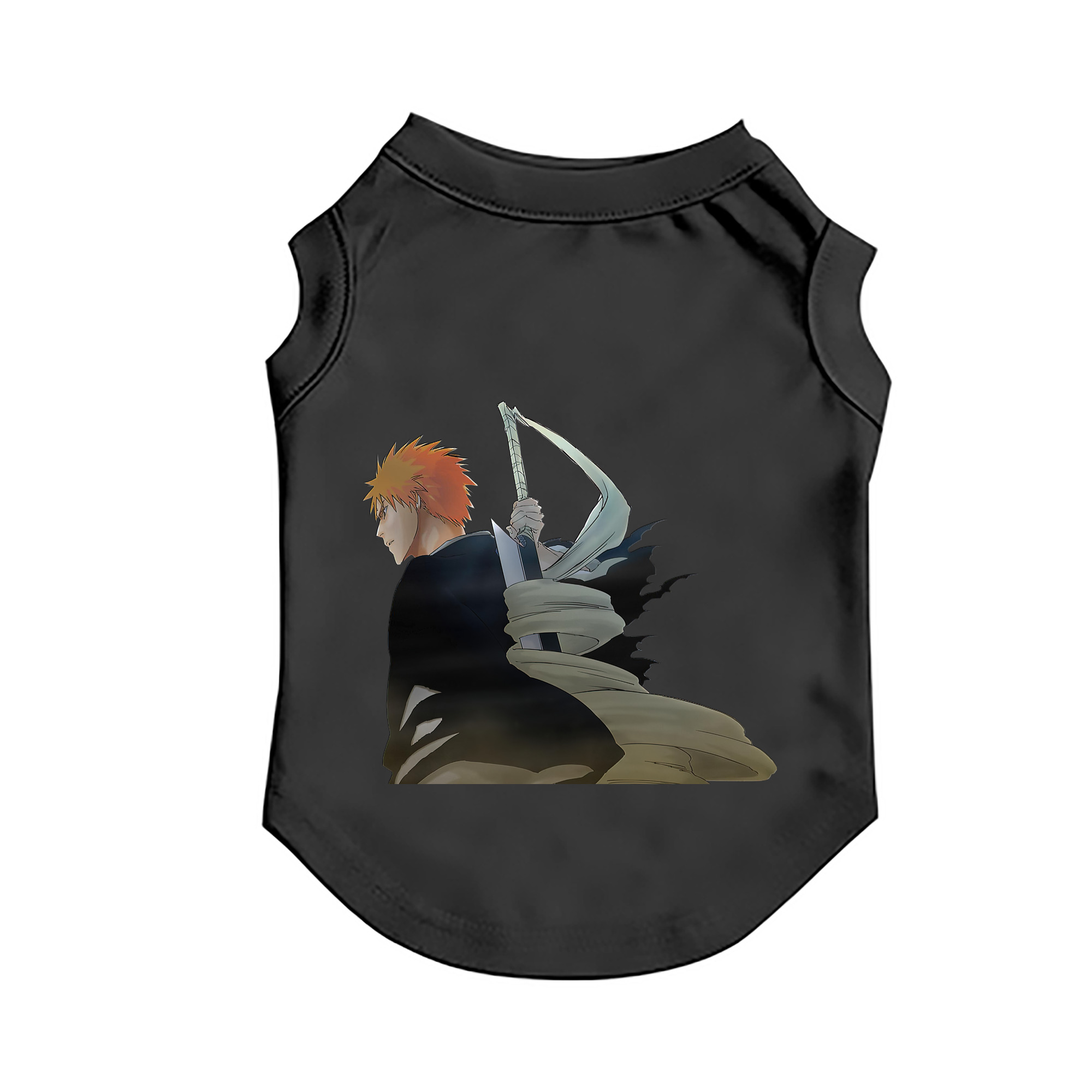 （画像用） ブリーチ 黒崎一護（くろさき いちご）BLEACH Kurosaki Ichigo ペット用ベスト