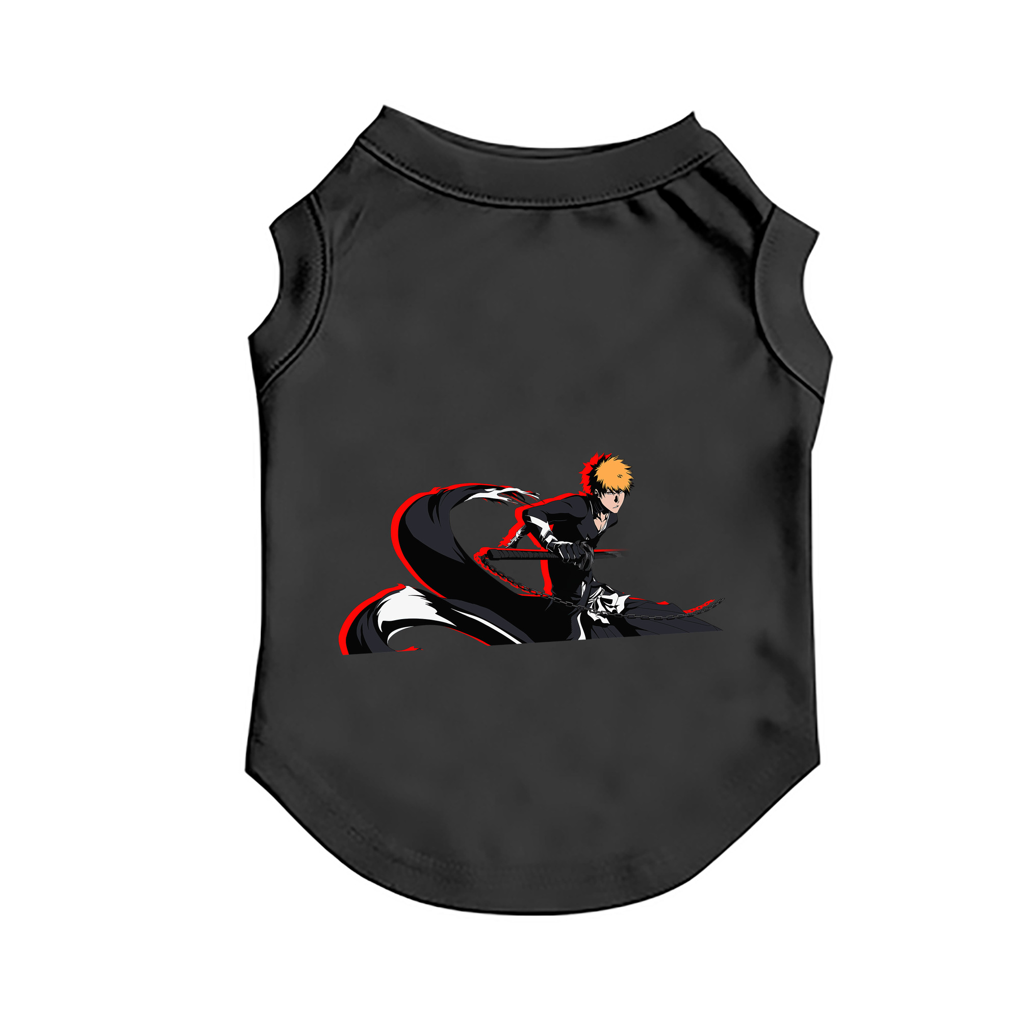 （画像用） ブリーチ 黒崎一護（くろさき いちご）BLEACH Kurosaki Ichigo ペット用ベスト