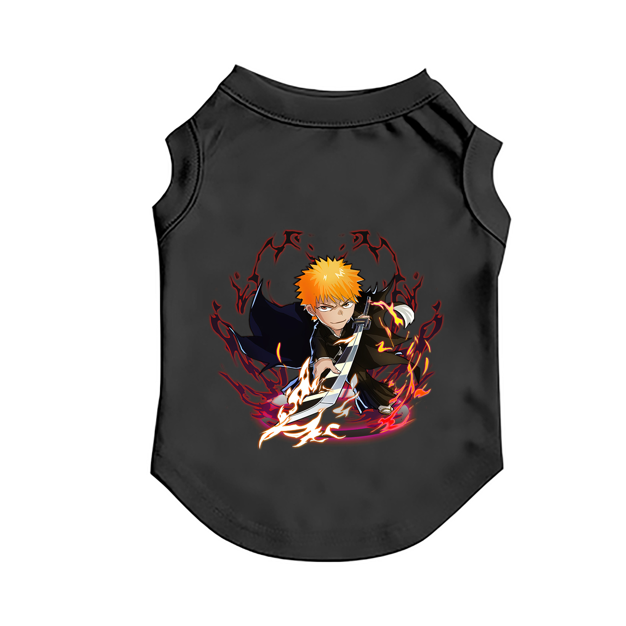 （画像用） ブリーチ 黒崎一護（くろさき いちご）BLEACH Kurosaki Ichigo ペット用ベスト