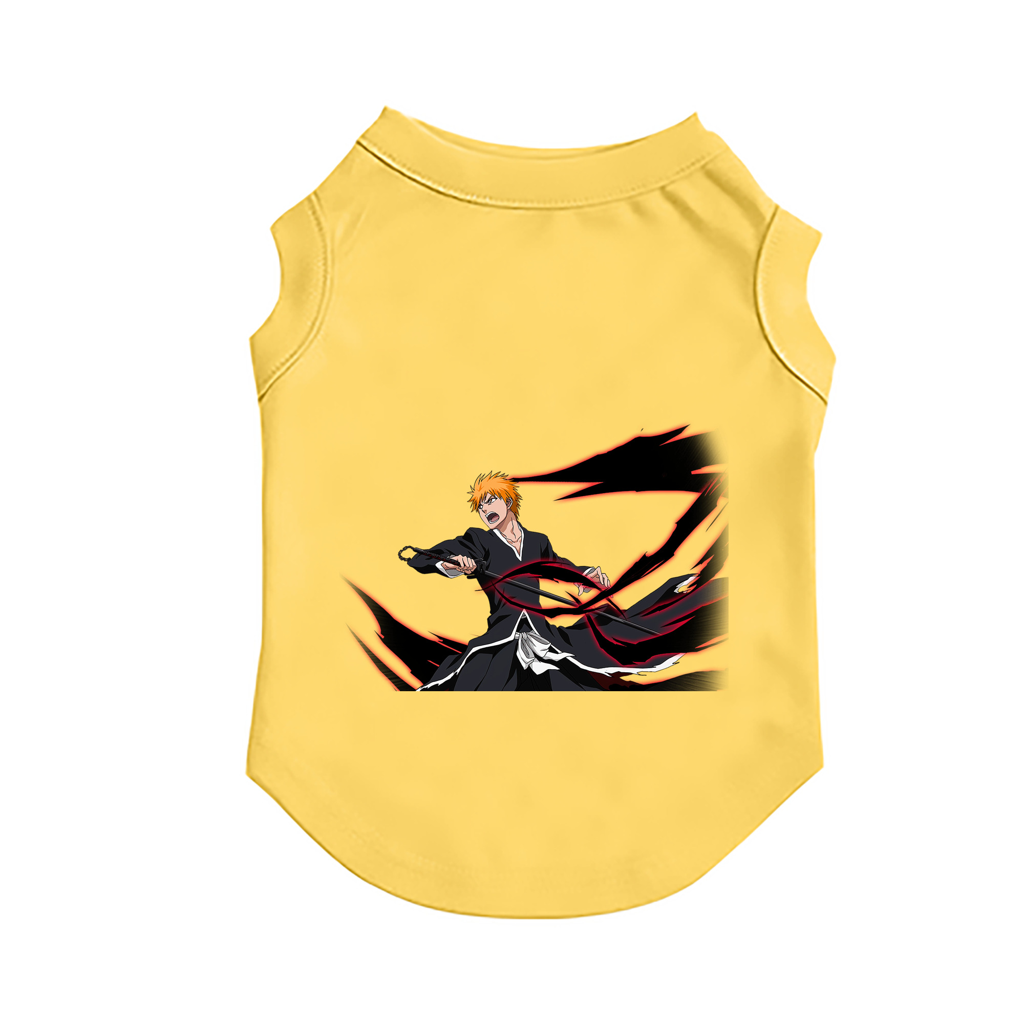 （画像用） ブリーチ 黒崎一護（くろさき いちご）BLEACH Kurosaki Ichigo ペット用ベスト