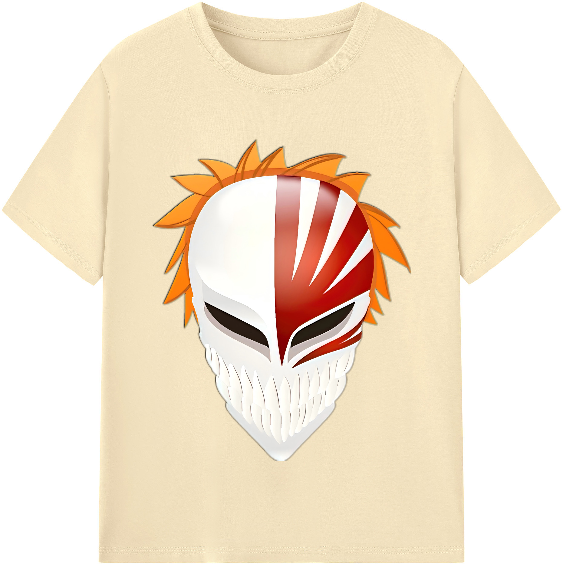 （画像用） ブリーチ 黒崎一護（くろさき いちご）BLEACH Kurosaki Ichigo 綿100％半袖Tシャツ（フロントプリント）