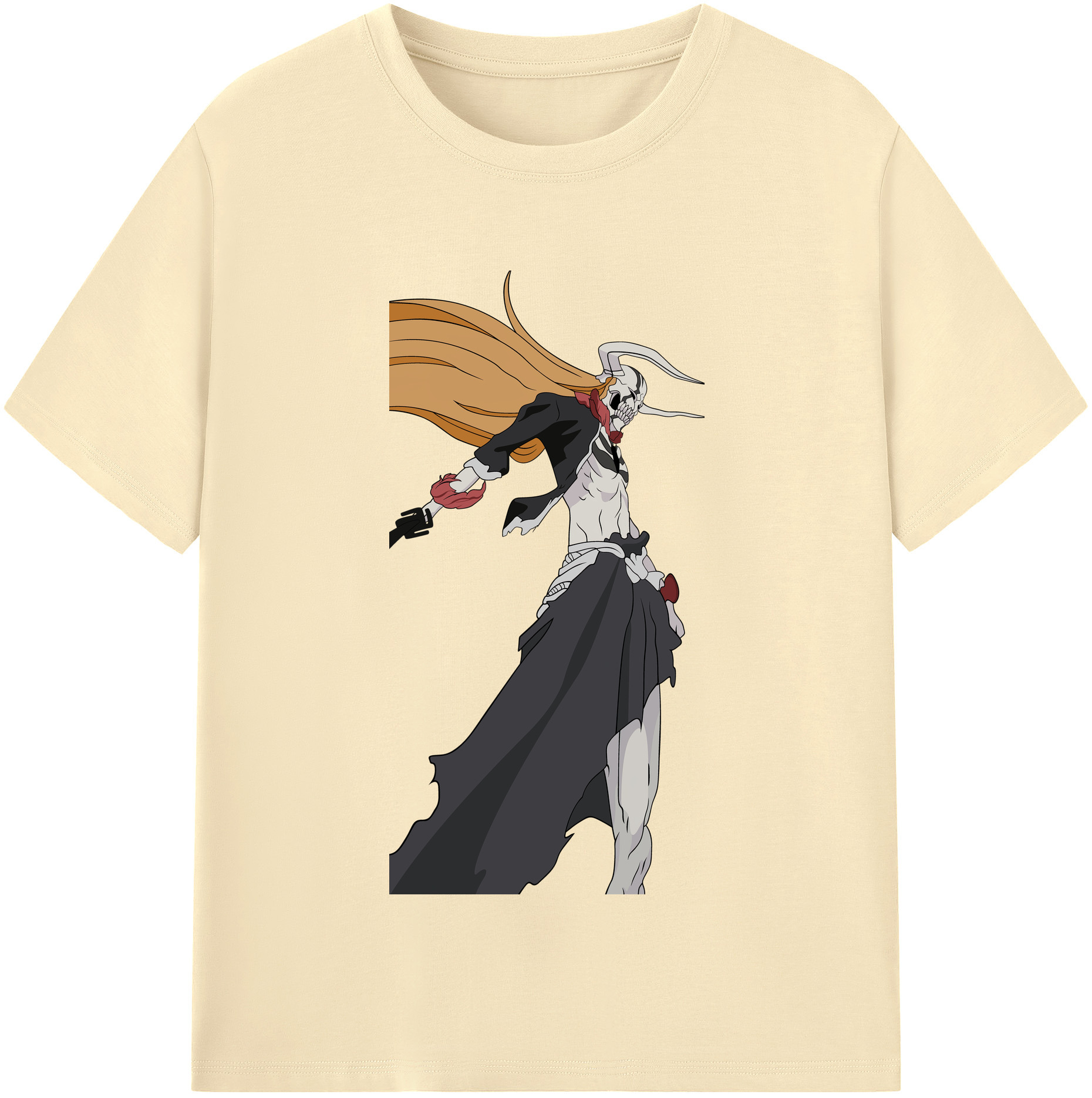 （画像用） ブリーチ 黒崎一護（くろさき いちご）BLEACH Kurosaki Ichigo 綿100％半袖Tシャツ（フロントプリント）