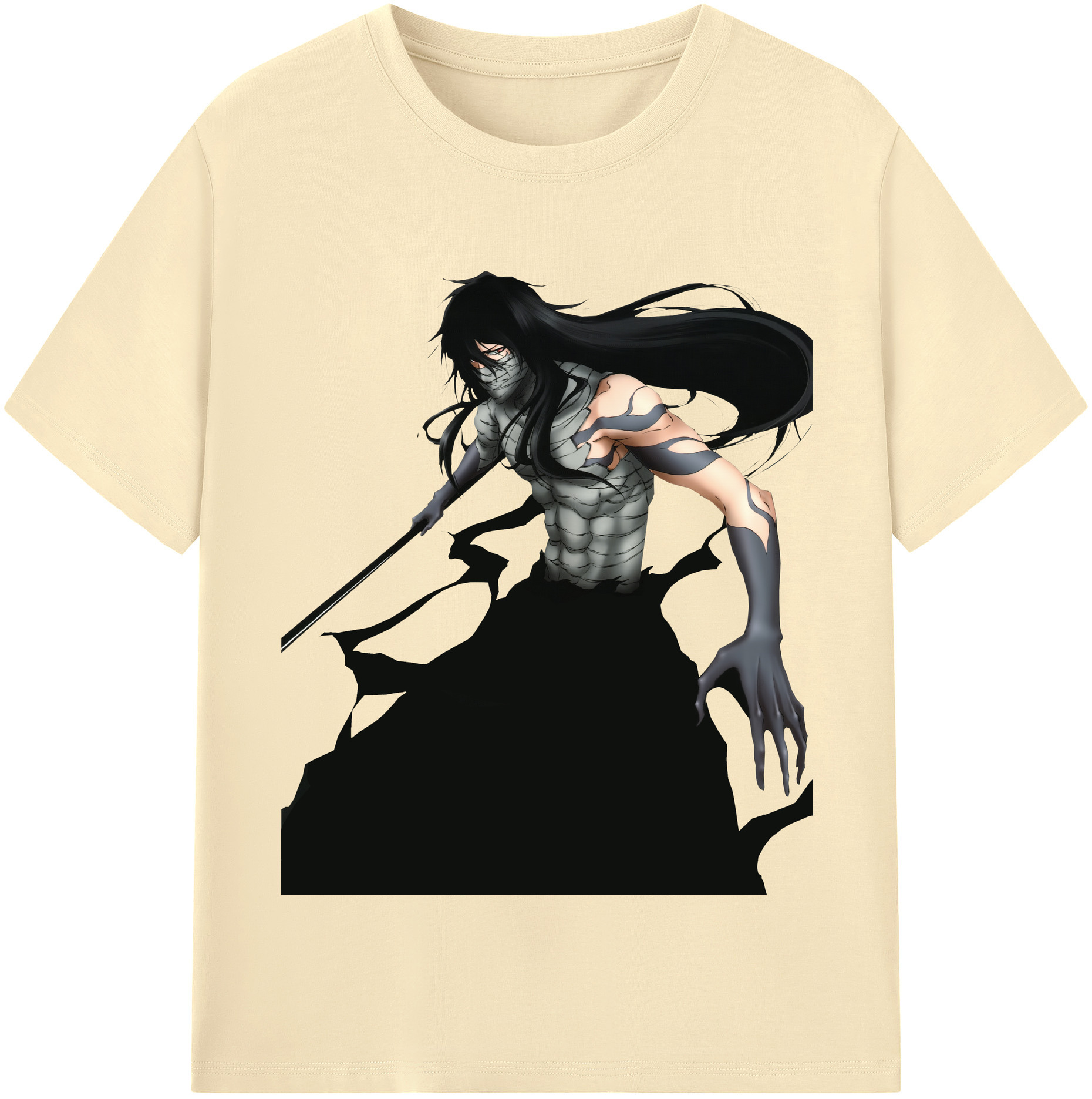 （画像用） ブリーチ 黒崎一護（くろさき いちご）BLEACH Kurosaki Ichigo 綿100％半袖Tシャツ（フロントプリント）
