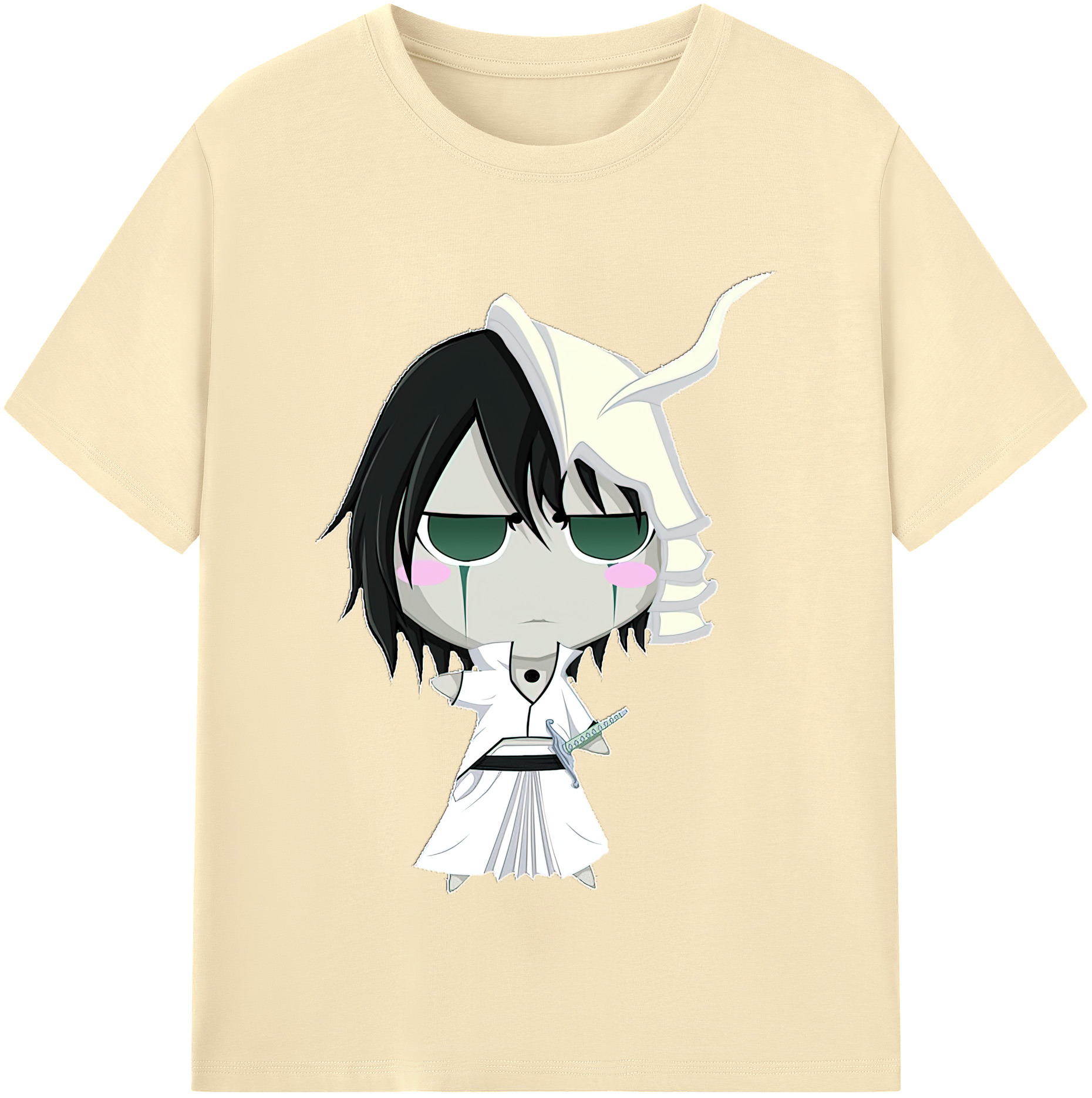 （画像用） ブリーチ ウルキオラ·シファー BLEACH Ulquiorra cifer 綿100％半袖Tシャツ（フロントプリント）