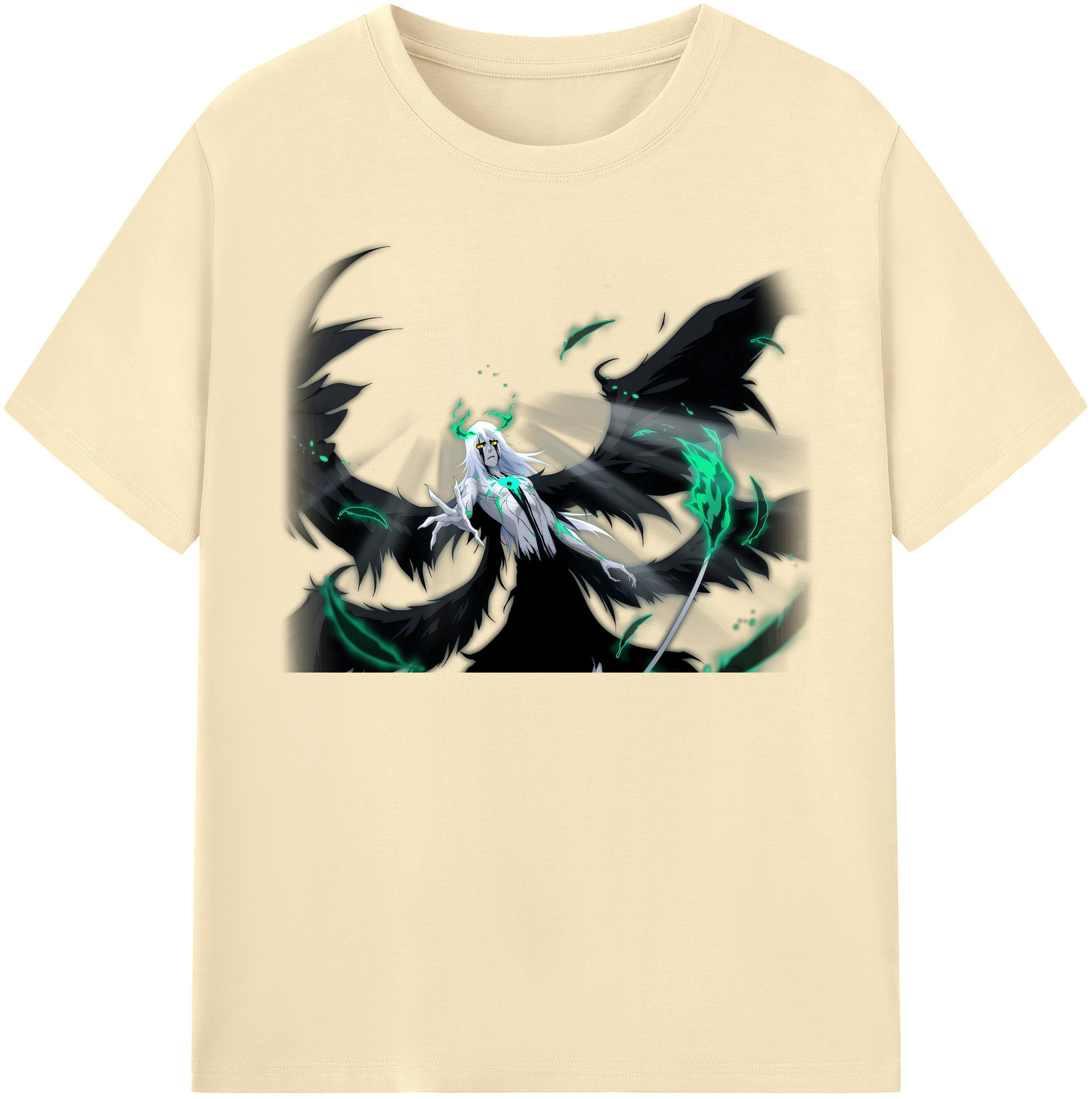 （画像用） ブリーチ ウルキオラ·シファー BLEACH Ulquiorra cifer 綿100％半袖Tシャツ（フロントプリント）