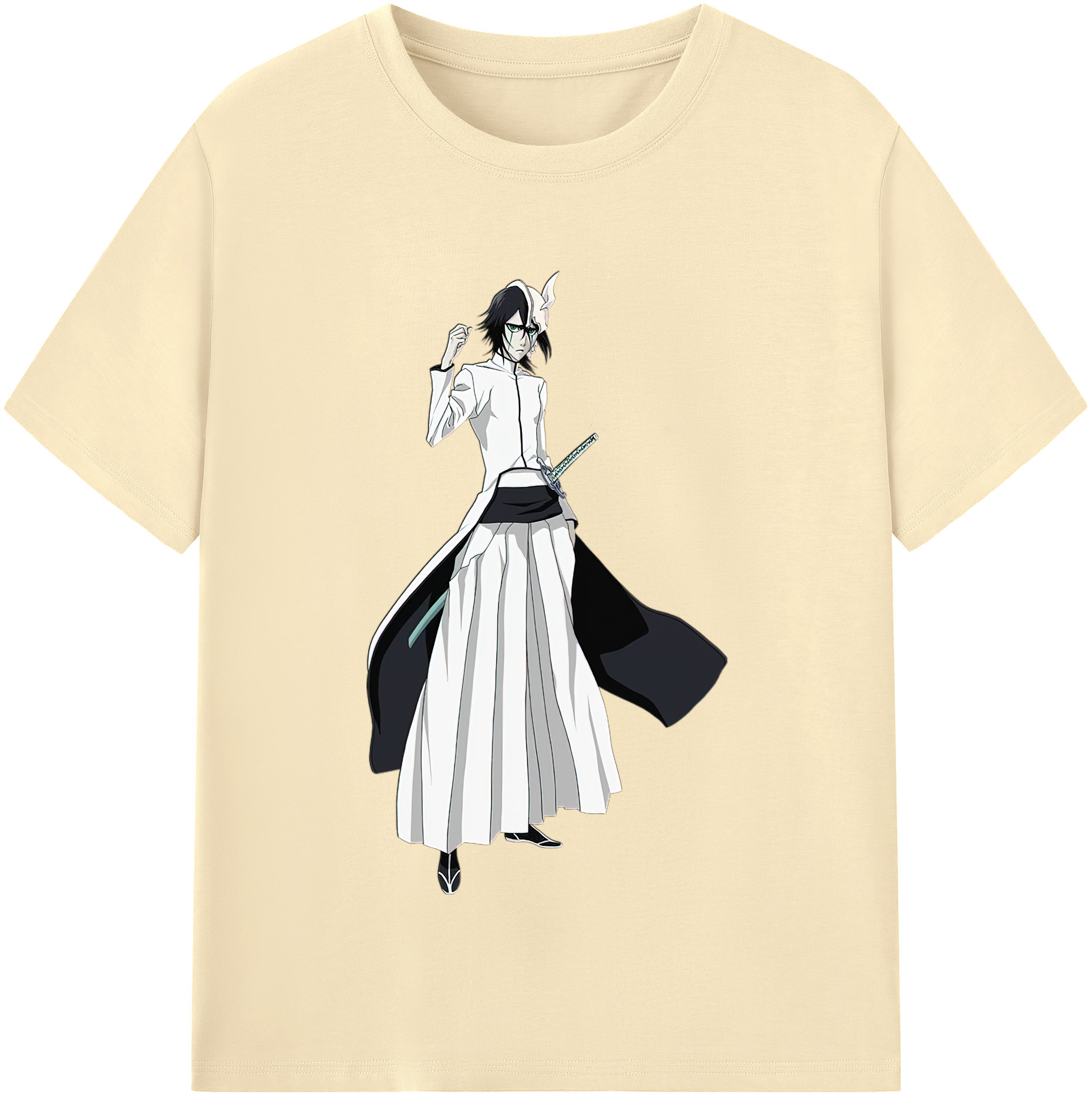 （画像用） ブリーチ ウルキオラ·シファー BLEACH Ulquiorra cifer 綿100％半袖Tシャツ（フロントプリント）