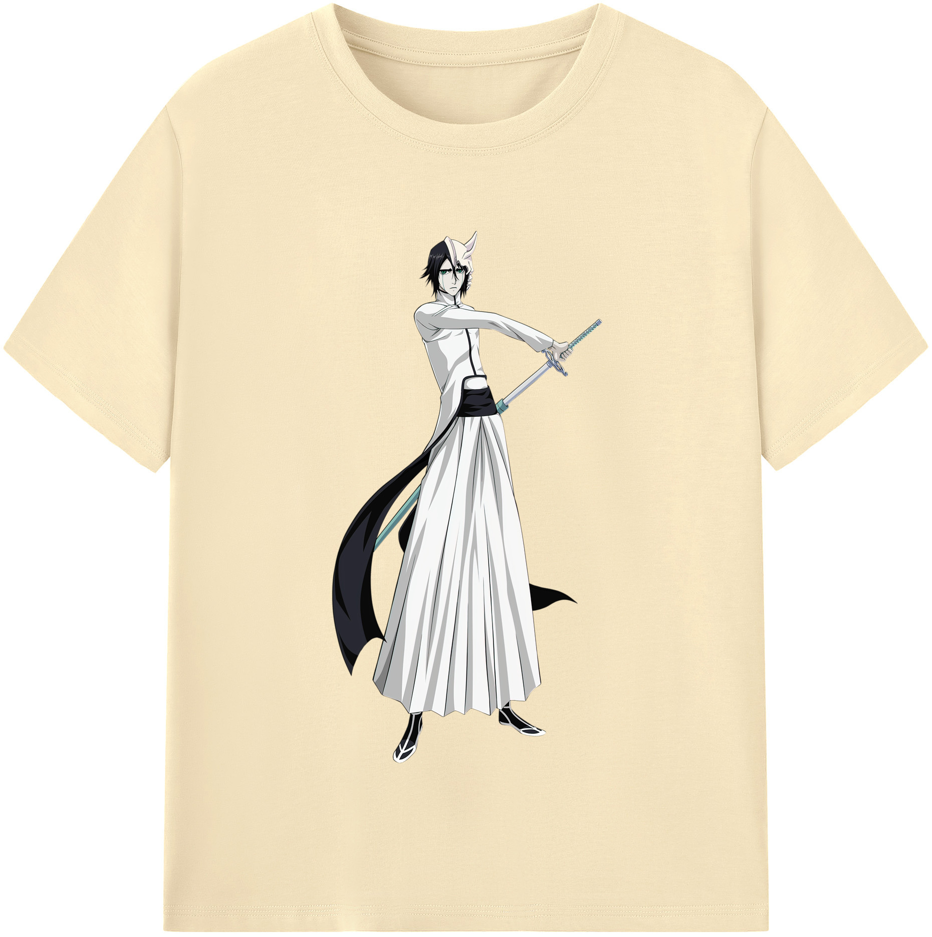 （画像用） ブリーチ ウルキオラ·シファー BLEACH Ulquiorra cifer 綿100％半袖Tシャツ（フロントプリント）