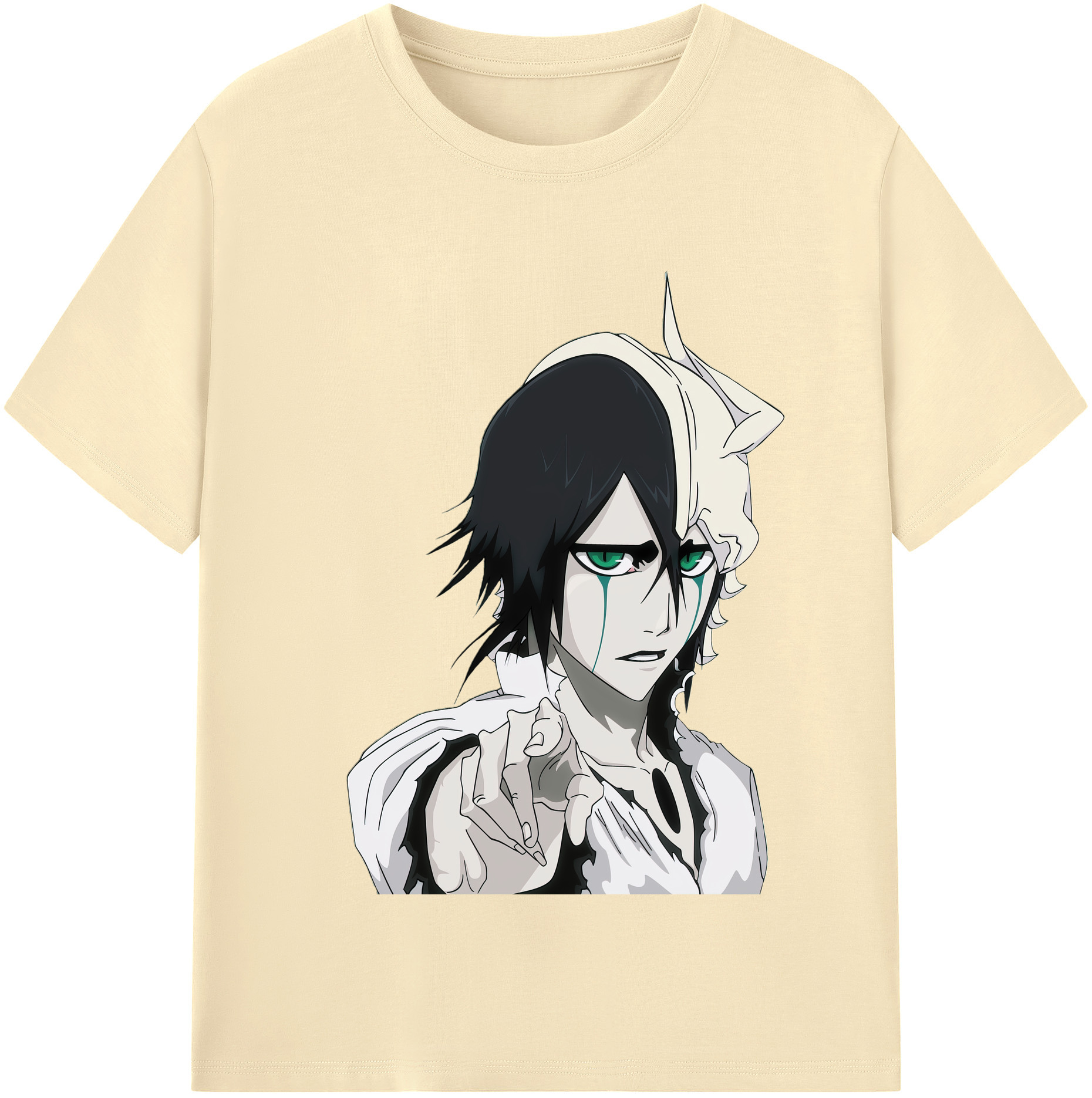 （画像用） ブリーチ ウルキオラ·シファー BLEACH Ulquiorra cifer 綿100％半袖Tシャツ（フロントプリント）