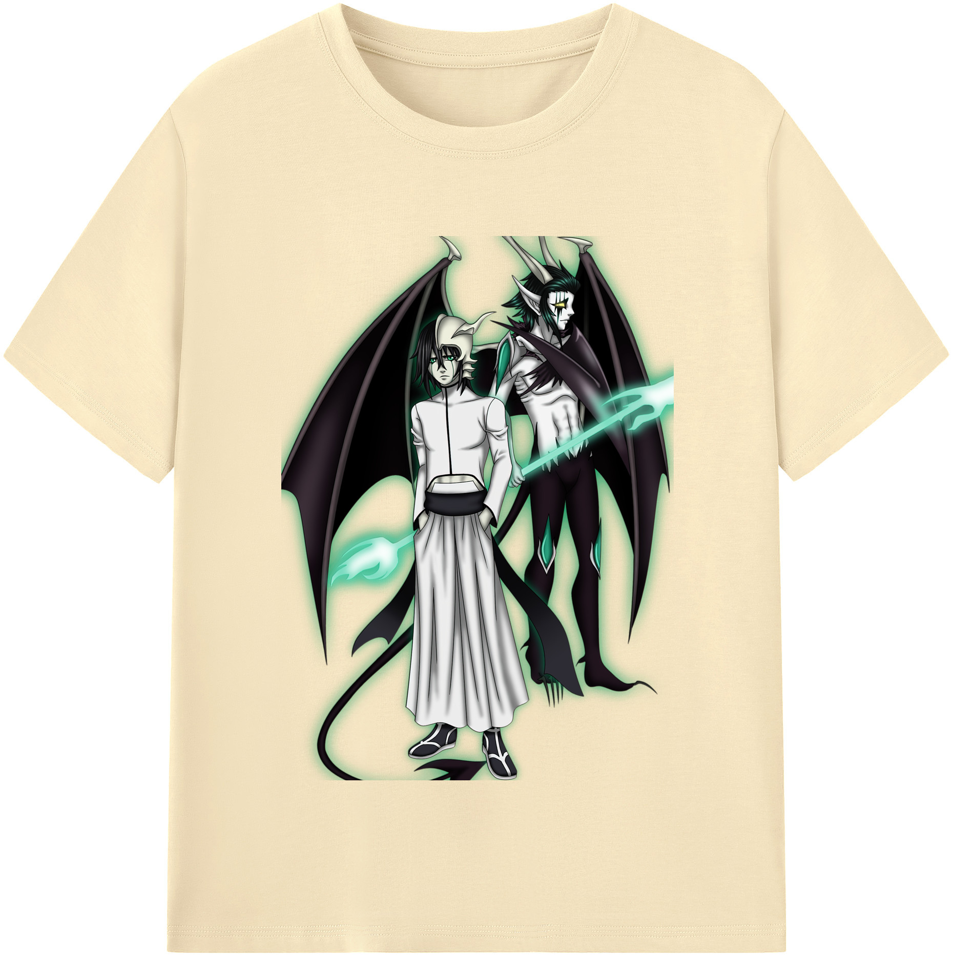 （画像用） ブリーチ ウルキオラ·シファー BLEACH Ulquiorra cifer 綿100％半袖Tシャツ（フロントプリント）