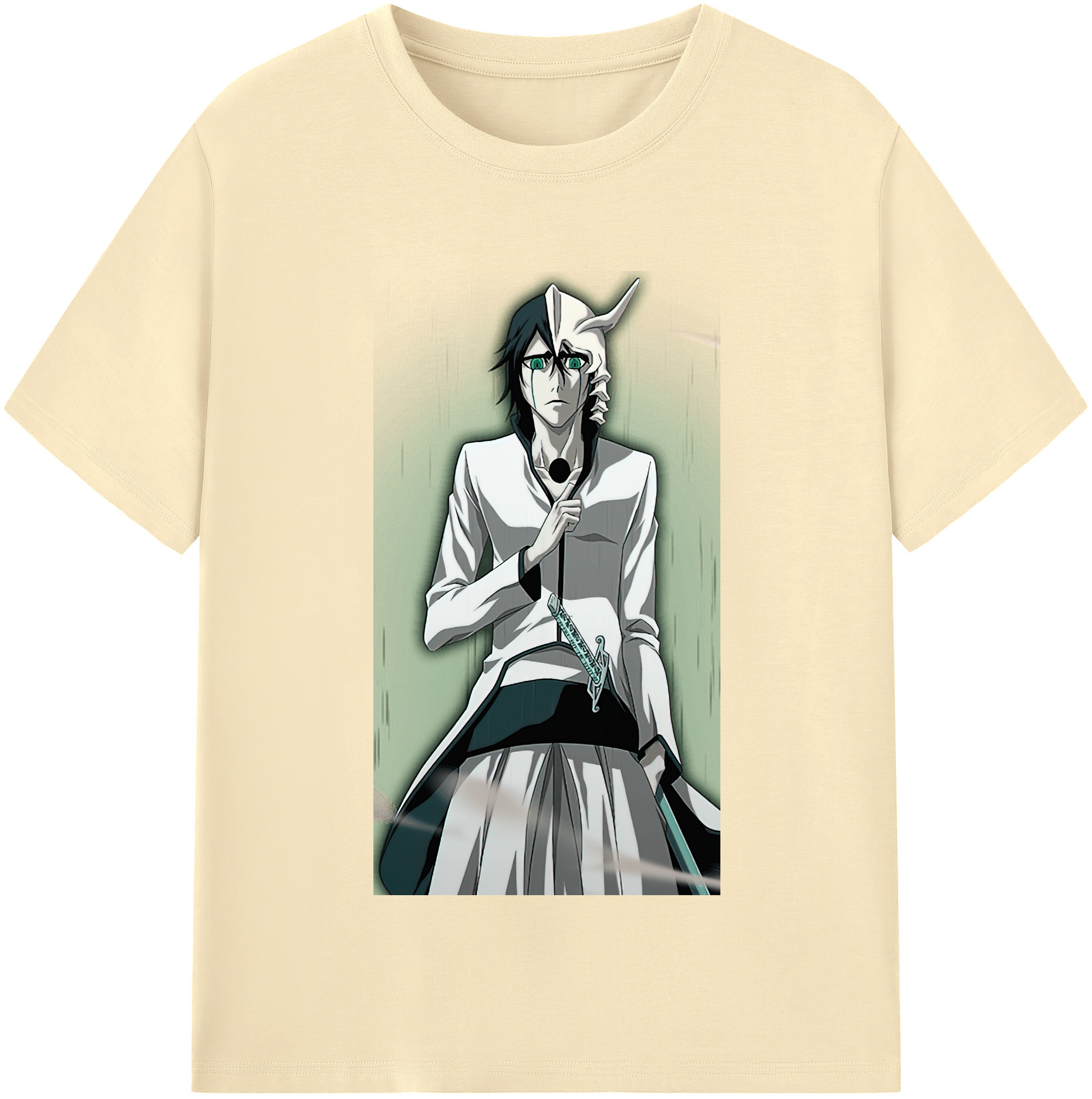 （画像用） ブリーチ ウルキオラ·シファー BLEACH Ulquiorra cifer 綿100％半袖Tシャツ（フロントプリント）