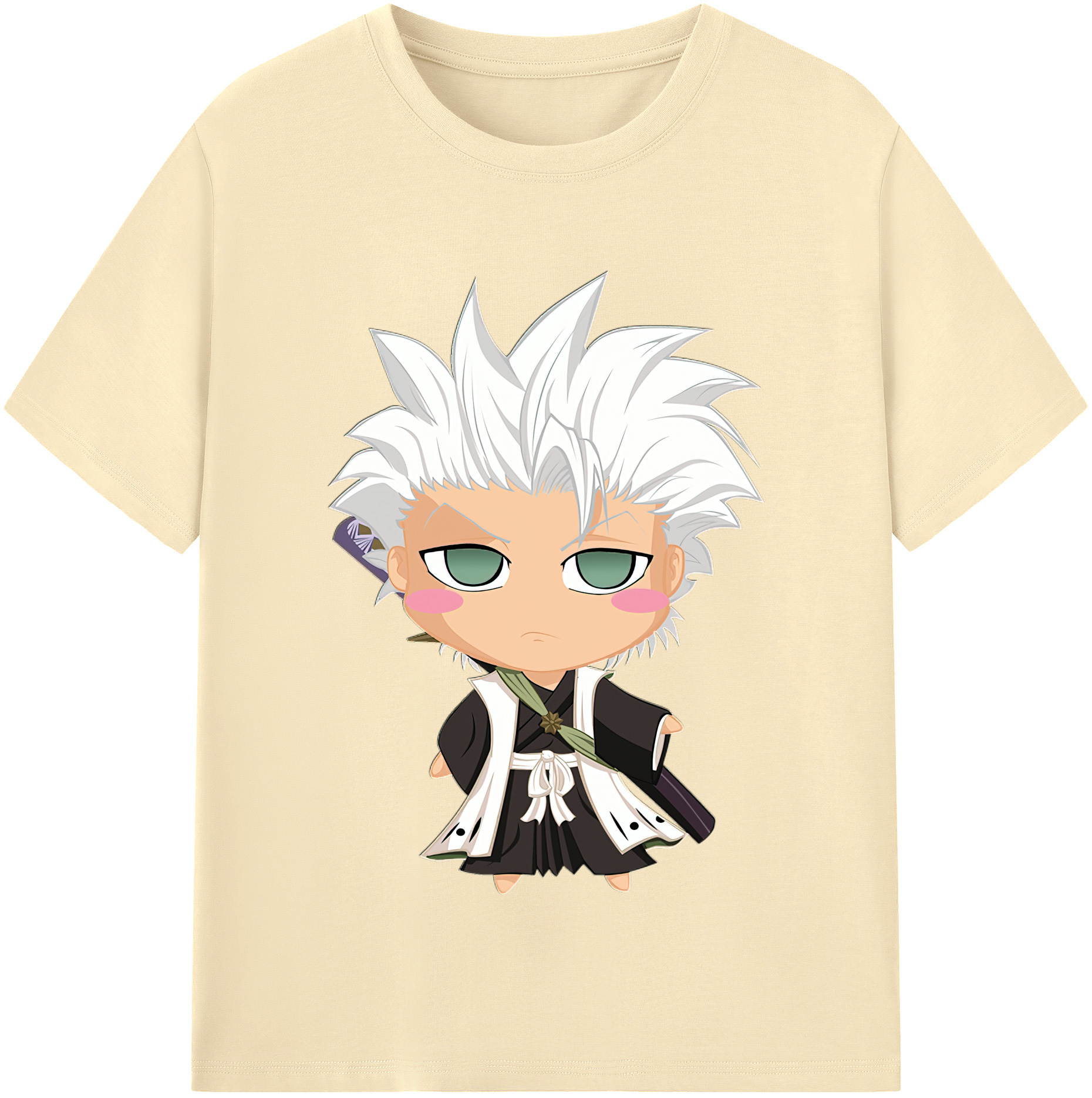 （画像用） ブリーチ 日番谷冬獅郎（ひつがや とうしろう） BLEACH Hitsugaya Toushirou 綿100％半袖Tシャツ（フロントプリント）