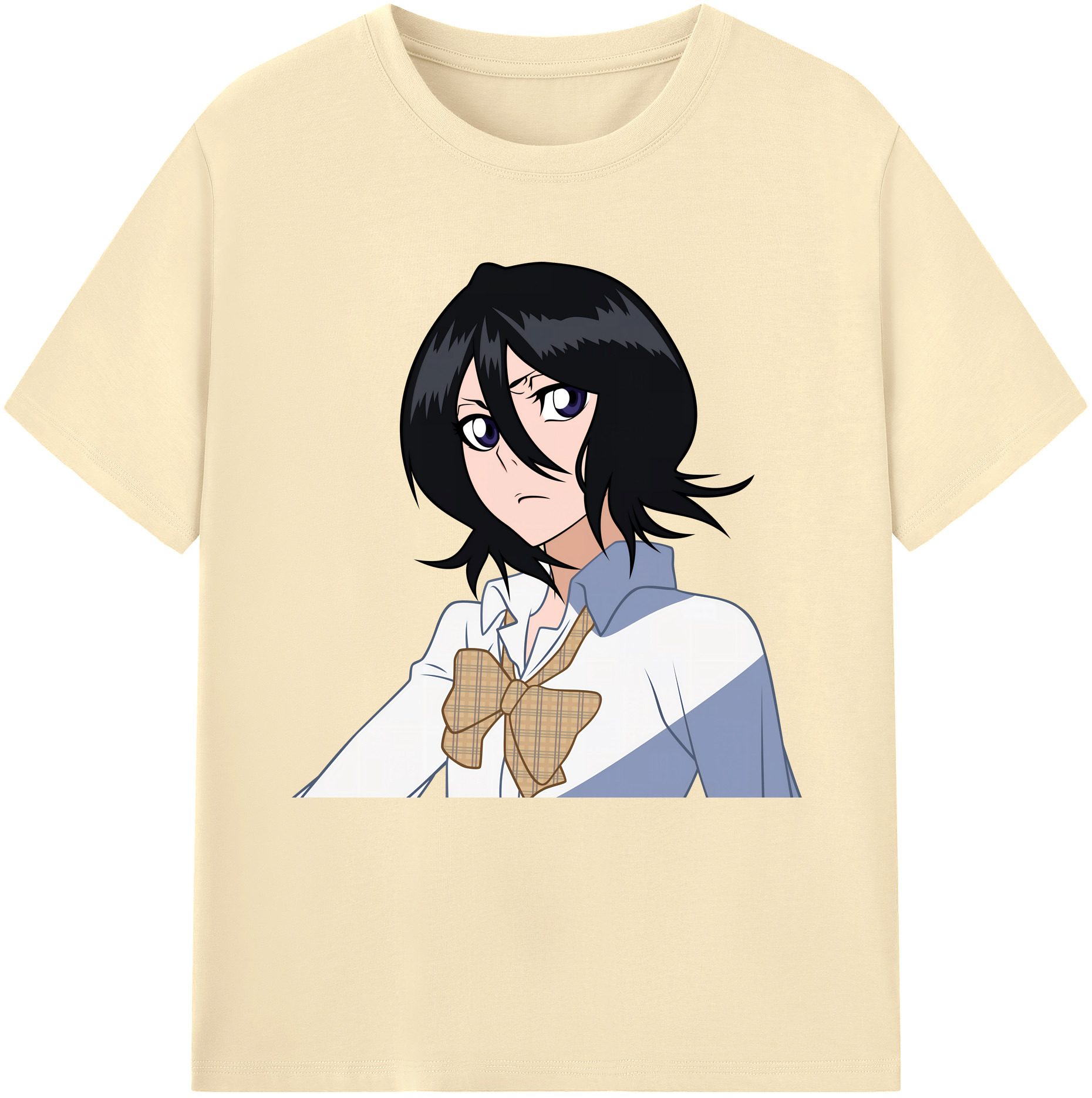（画像用） ブリーチ 朽木ルキア BLEACH Kuchiki Rukia 綿100％半袖Tシャツ（フロントプリント）