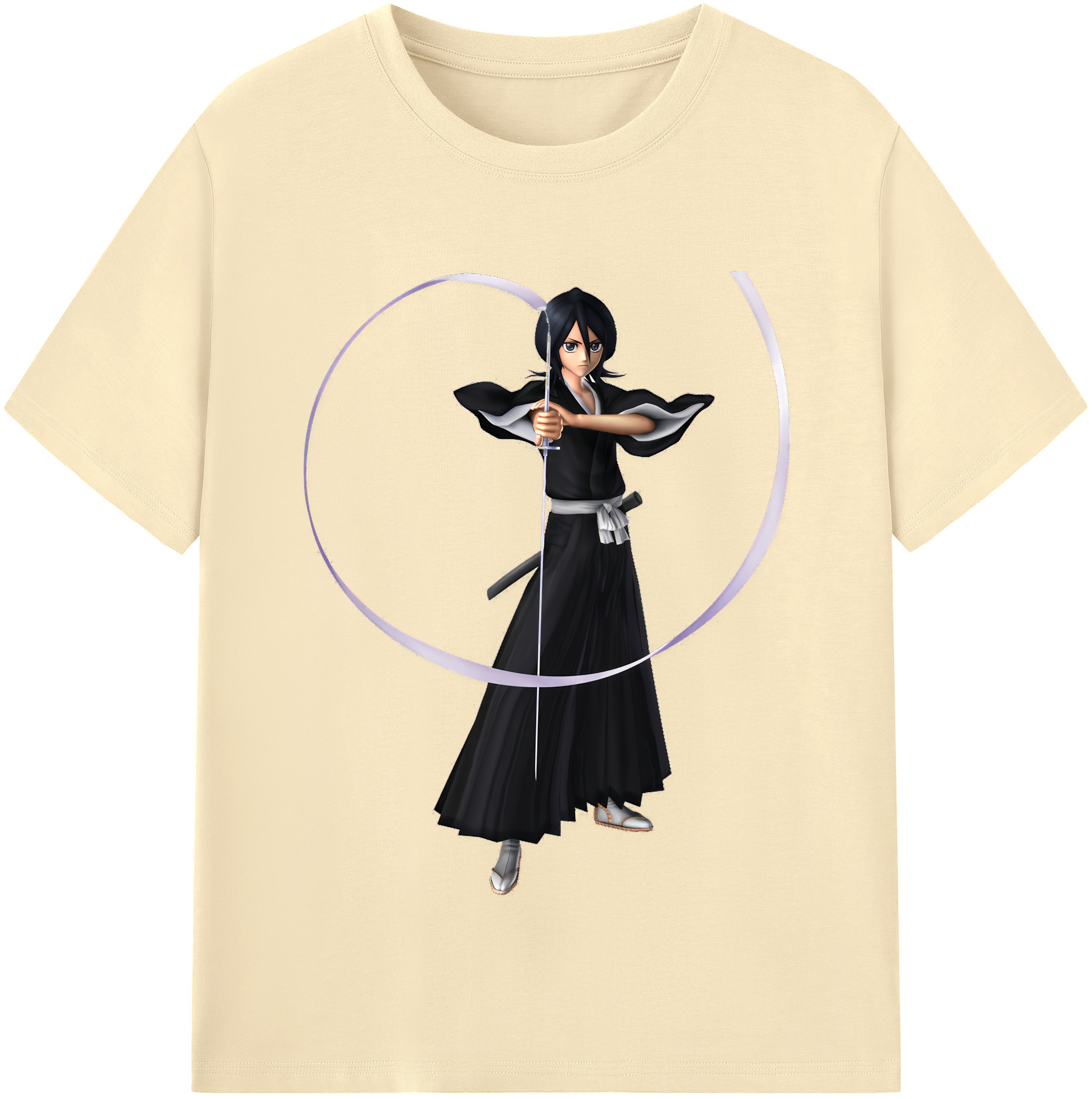 （画像用） ブリーチ 朽木ルキア BLEACH Kuchiki Rukia 綿100％半袖Tシャツ（フロントプリント）