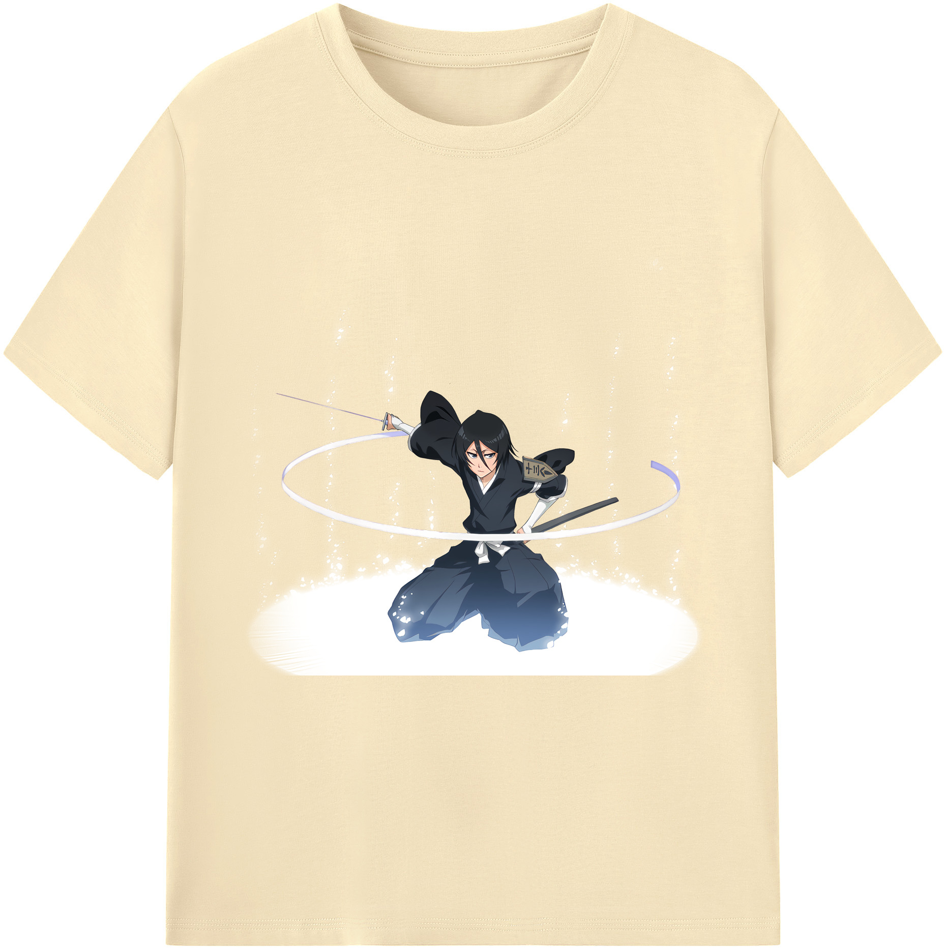 （画像用） ブリーチ 朽木ルキア BLEACH Kuchiki Rukia 綿100％半袖Tシャツ（フロントプリント）