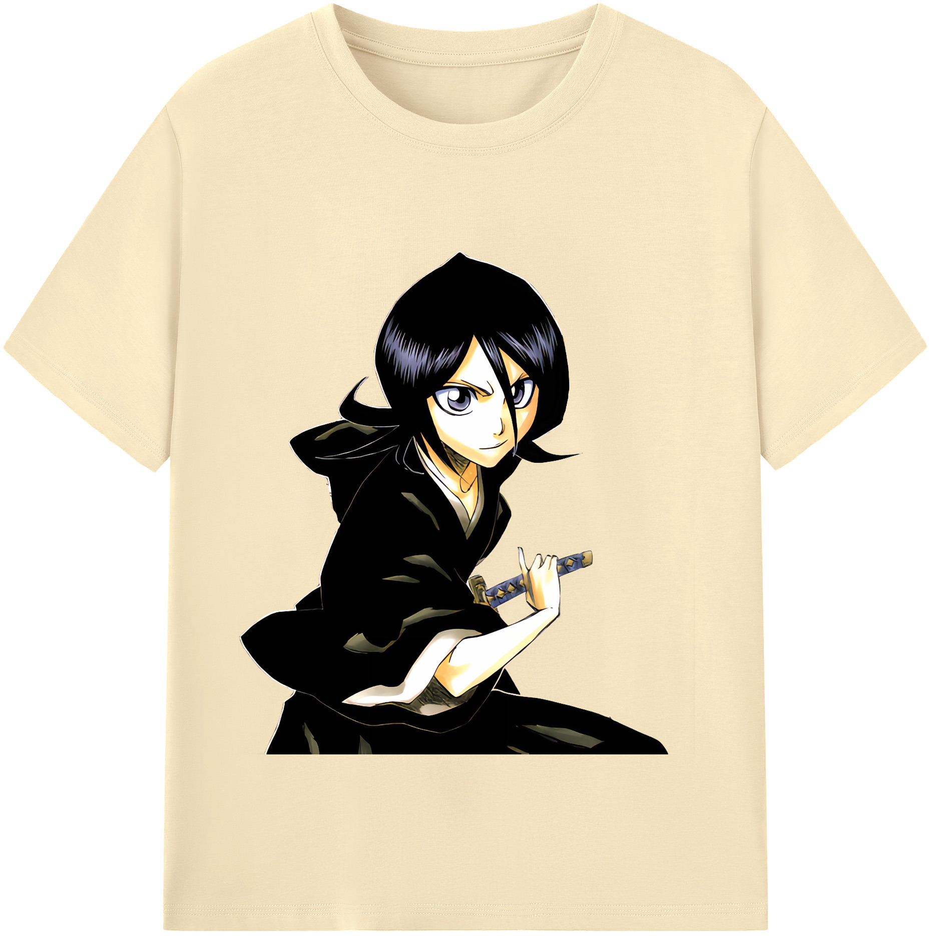（画像用） ブリーチ 朽木ルキア BLEACH Kuchiki Rukia 綿100％半袖Tシャツ（フロントプリント）