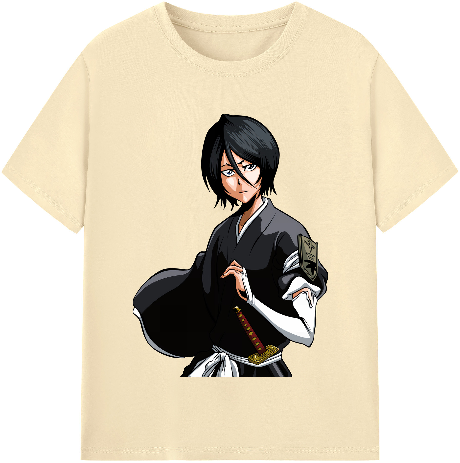 （画像用） ブリーチ 朽木ルキア BLEACH Kuchiki Rukia 綿100％半袖Tシャツ（フロントプリント）