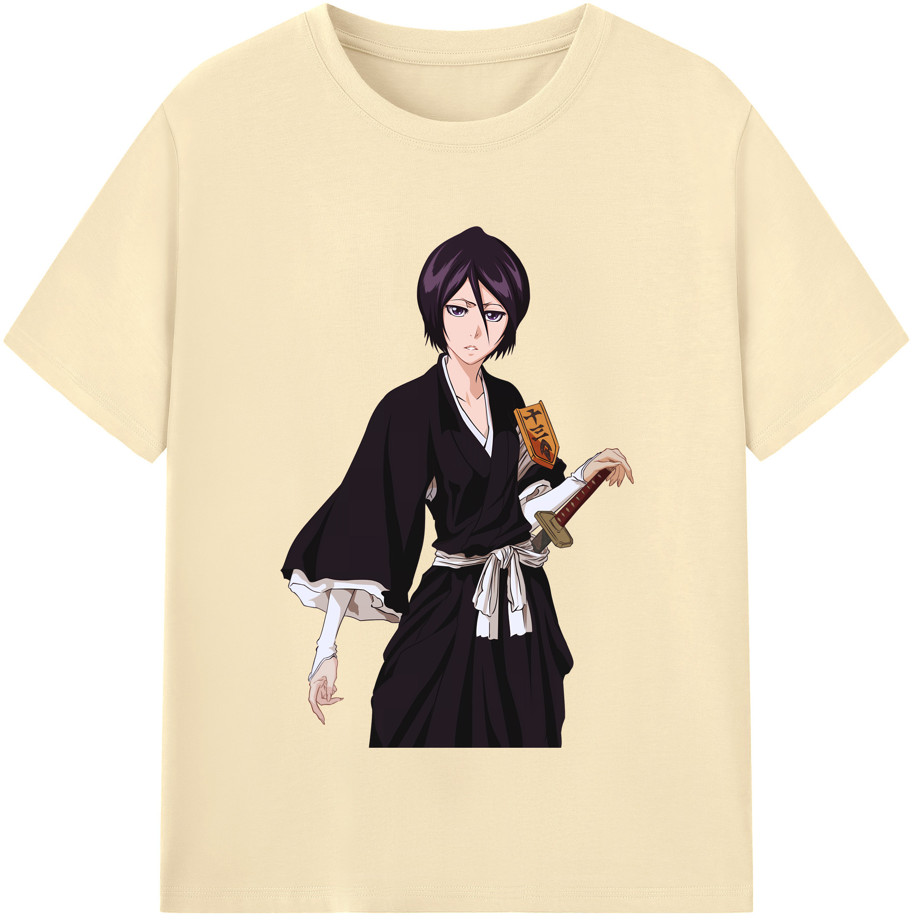 （画像用） ブリーチ 朽木ルキア BLEACH Kuchiki Rukia 綿100％半袖Tシャツ（フロントプリント）