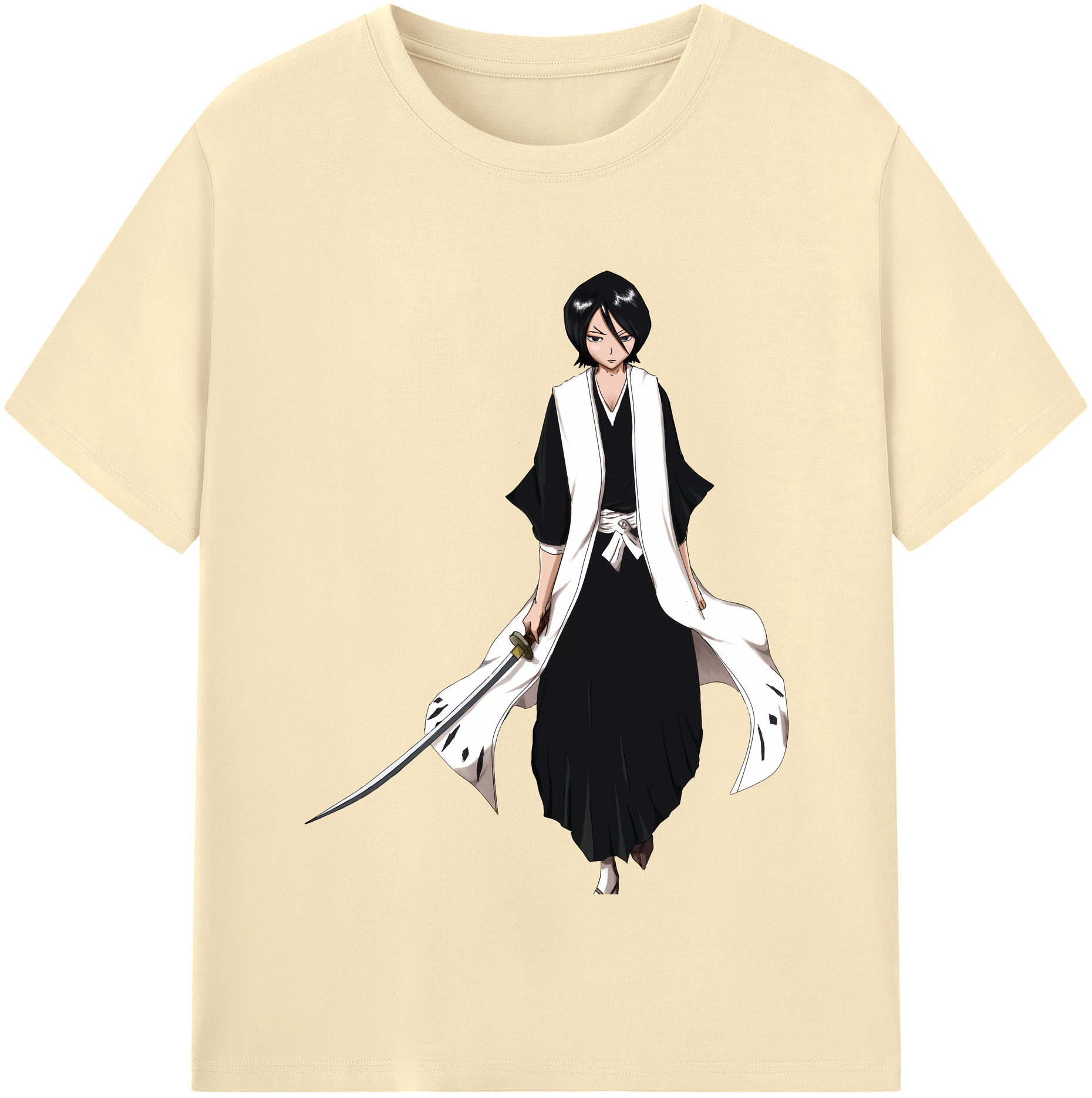 （画像用） ブリーチ 朽木ルキア BLEACH Kuchiki Rukia 綿100％半袖Tシャツ（フロントプリント）