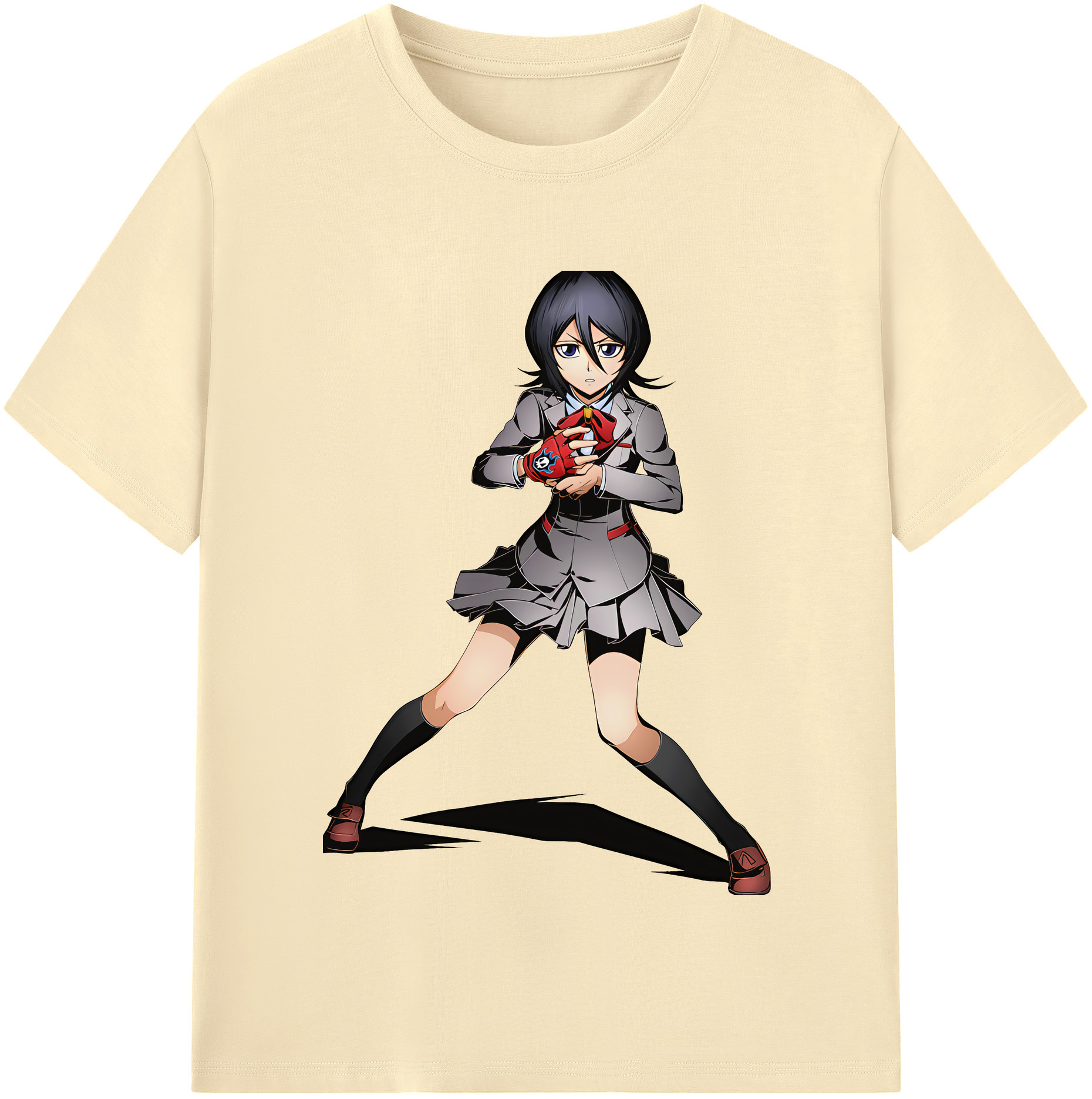 （画像用） ブリーチ 朽木ルキア BLEACH Kuchiki Rukia 綿100％半袖Tシャツ（フロントプリント）