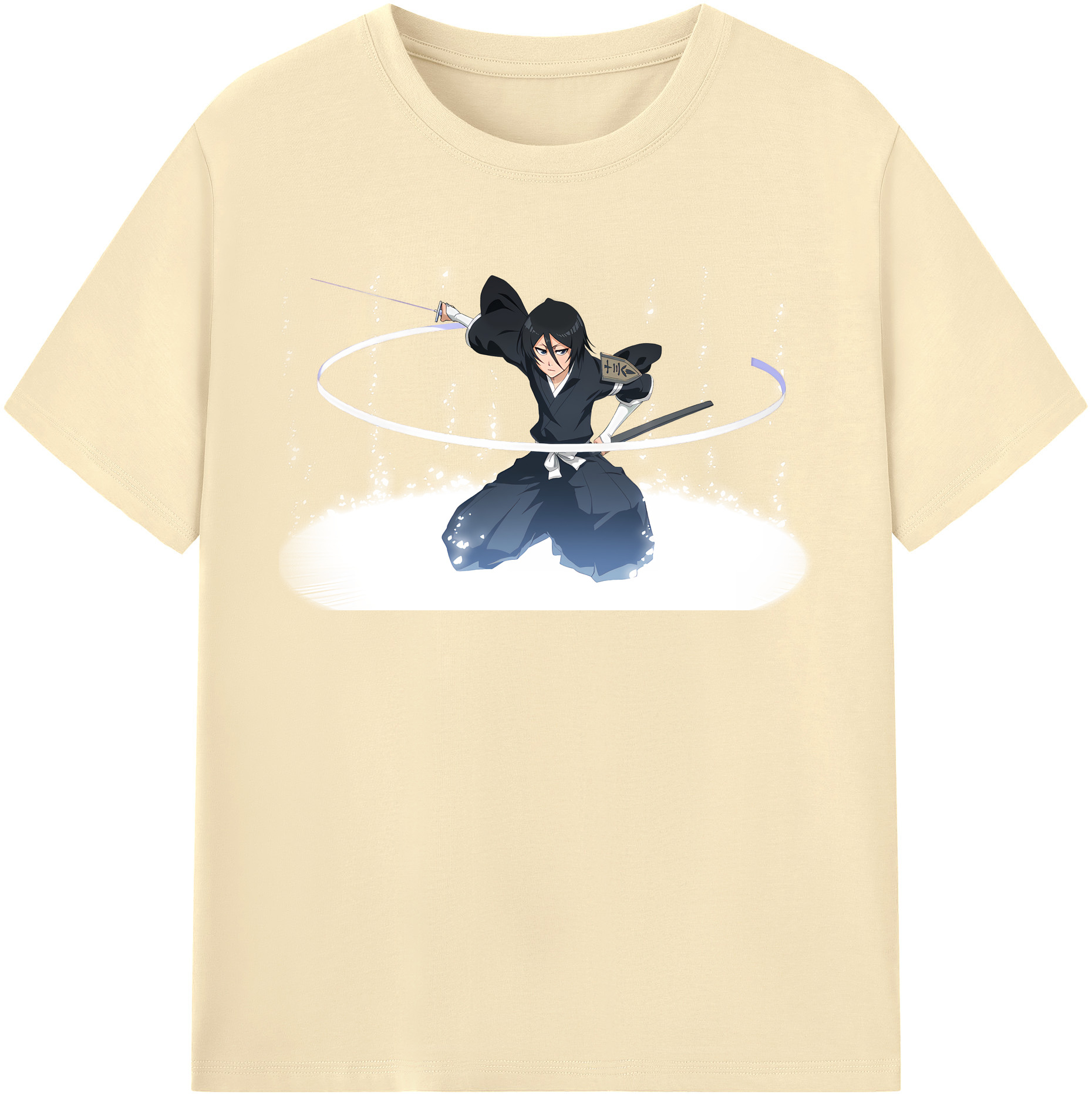 （画像用） ブリーチ 朽木ルキア BLEACH Kuchiki Rukia 綿100％半袖Tシャツ（フロントプリント）