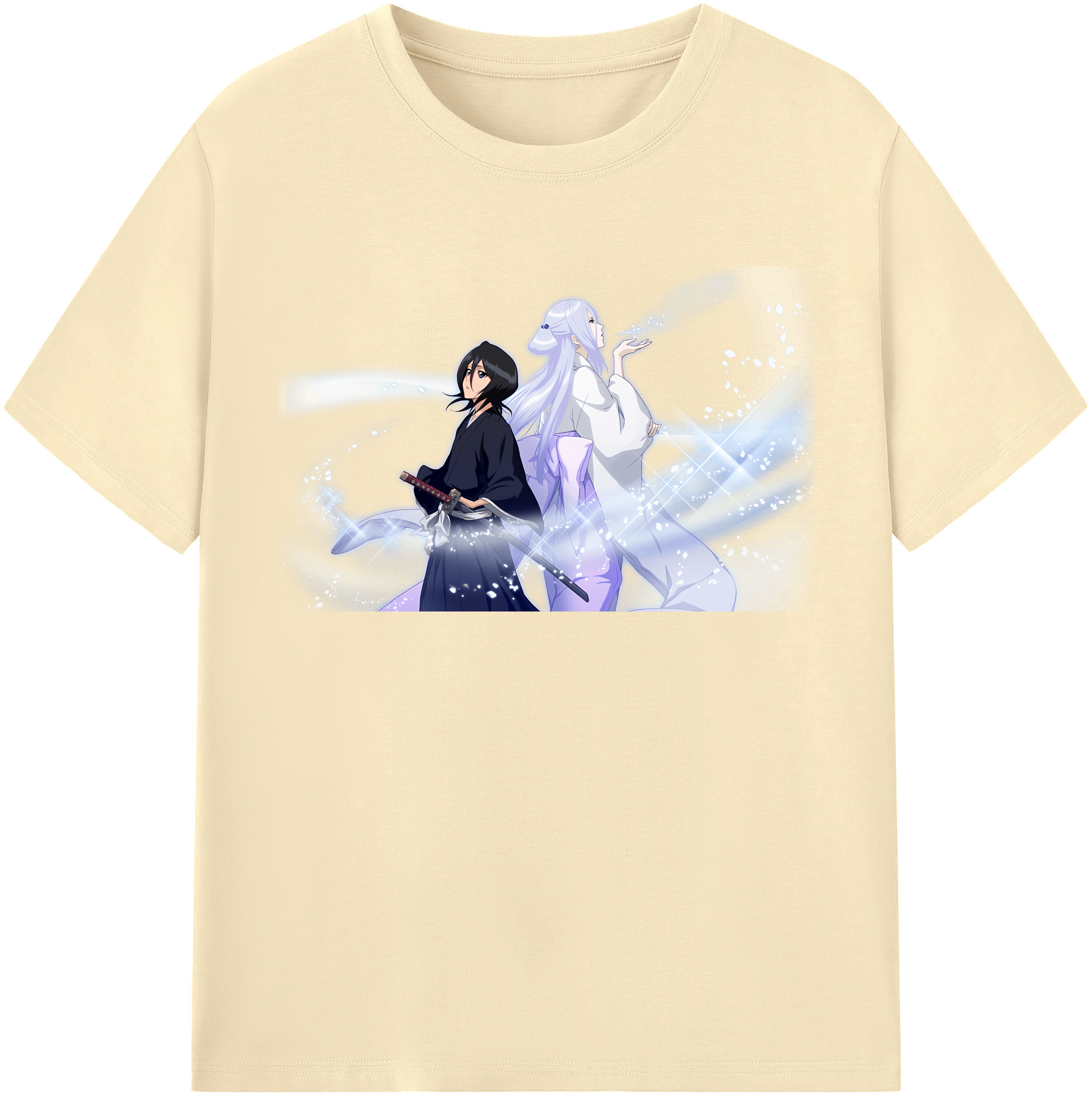 （画像用） ブリーチ 朽木ルキア BLEACH Kuchiki Rukia 綿100％半袖Tシャツ（フロントプリント）