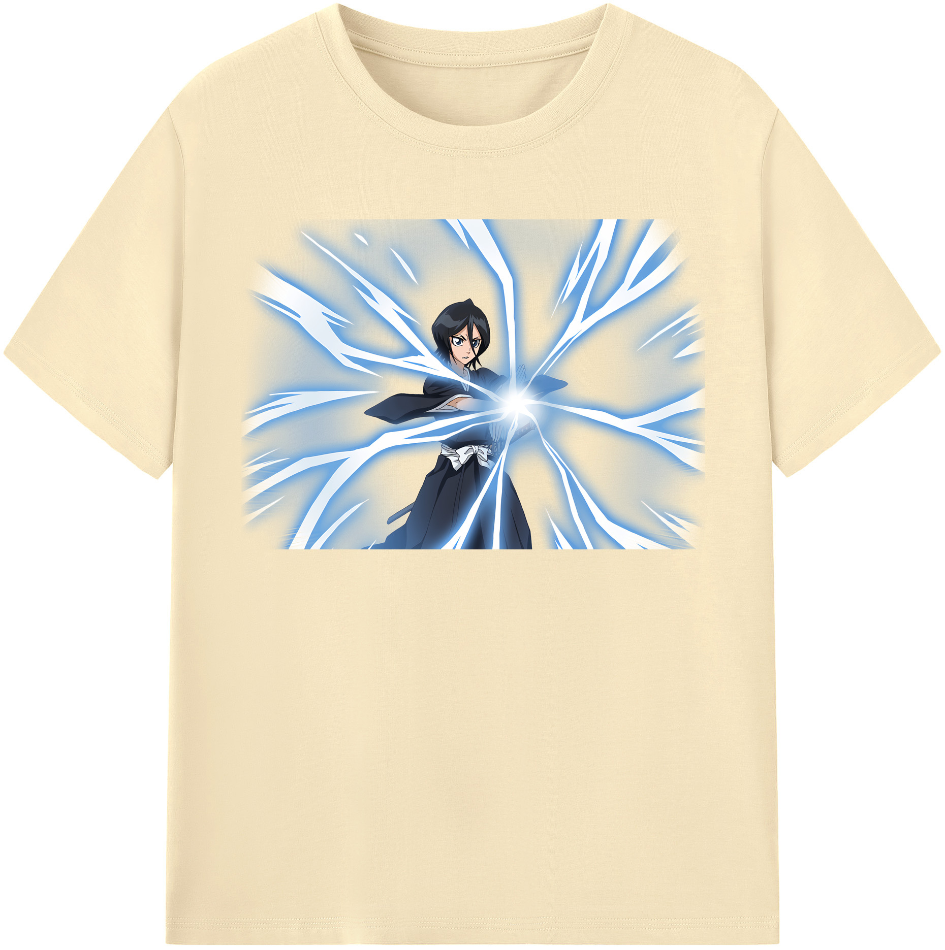 （画像用） ブリーチ 朽木ルキア BLEACH Kuchiki Rukia 綿100％半袖Tシャツ（フロントプリント）
