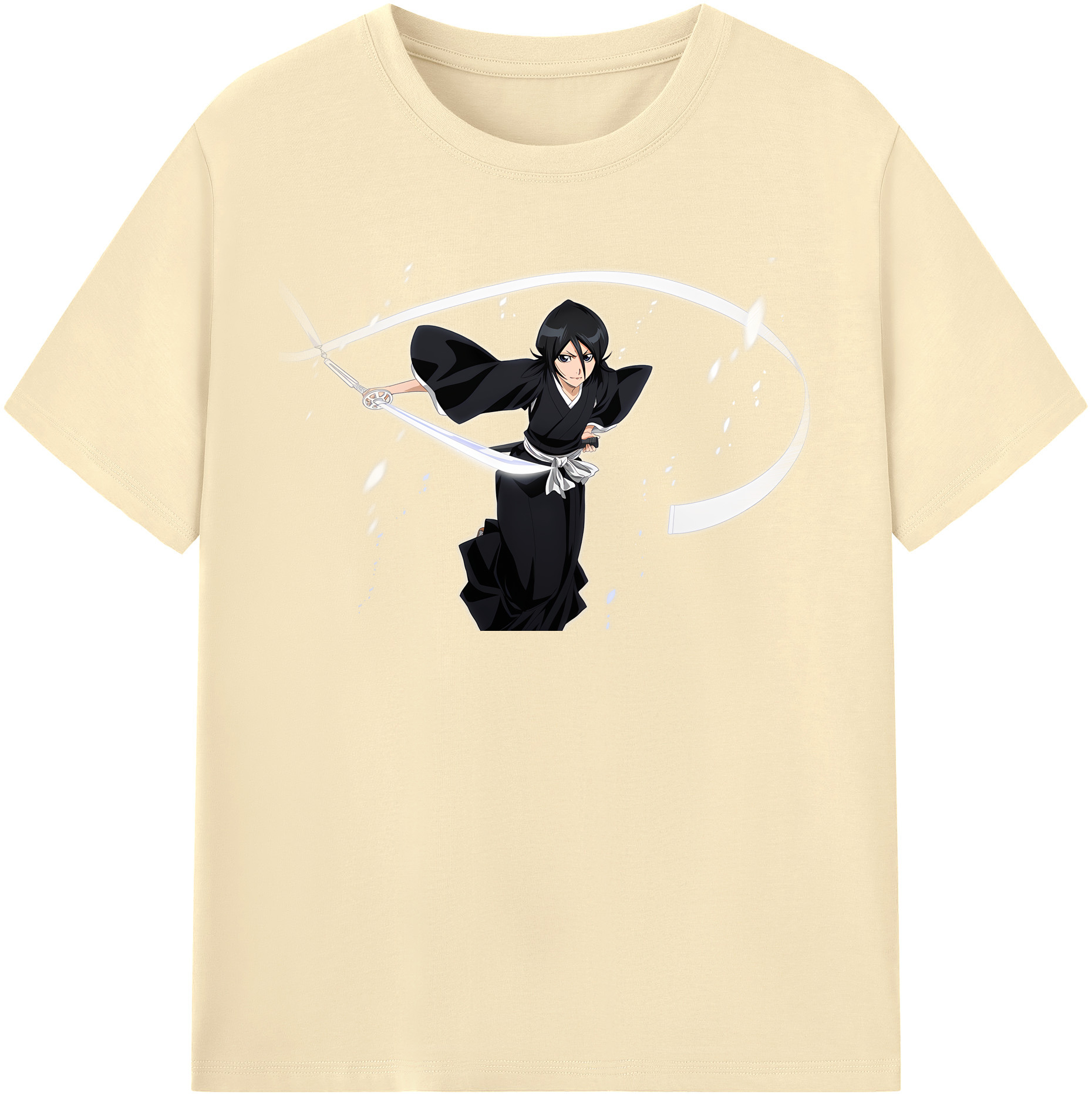 （画像用） ブリーチ 朽木ルキア BLEACH Kuchiki Rukia 綿100％半袖Tシャツ（フロントプリント）