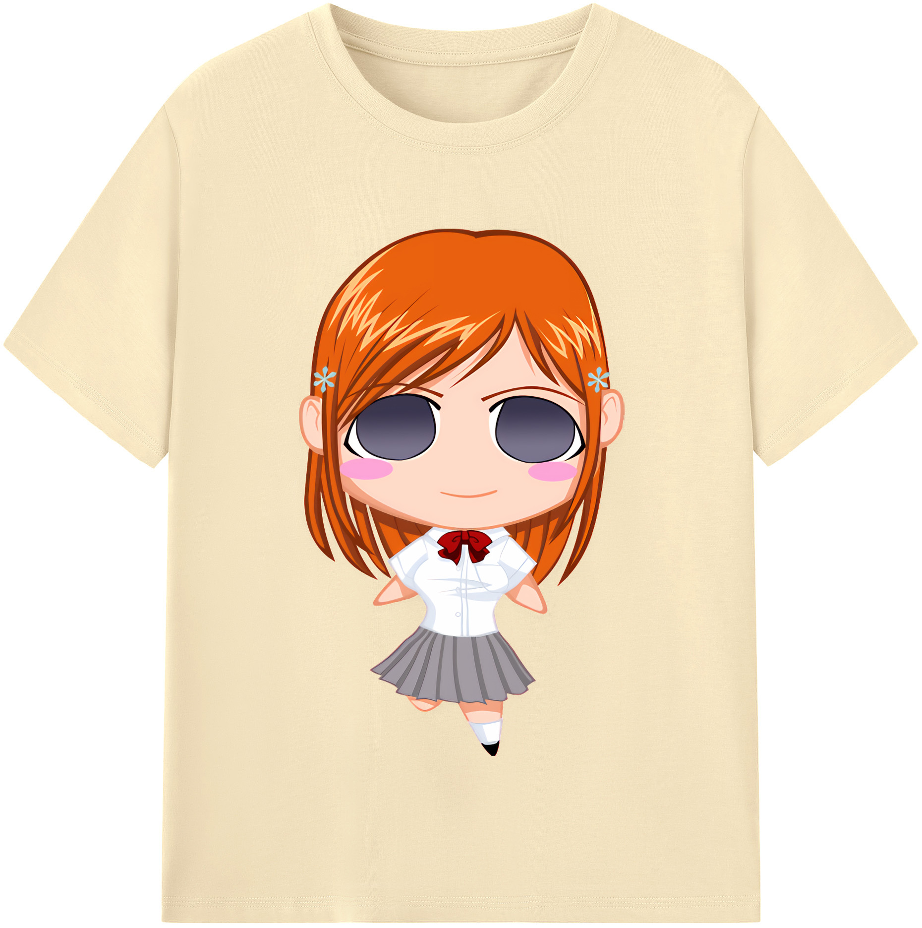 （画像用） ブリーチ 井上織姫（いのうえおりひめ） BLEACH Inoue Orihime 綿100％半袖Tシャツ（フロントプリント）