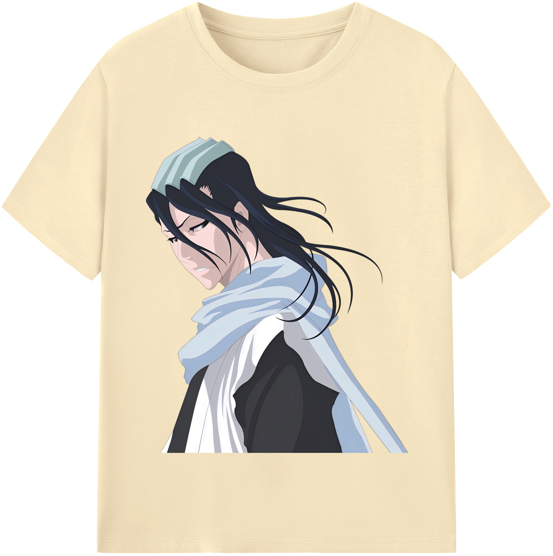 （画像用） ブリーチ くちき びゃくや BLEACH Kuchiki Byakuya 綿100％半袖Tシャツ（フロントプリント）