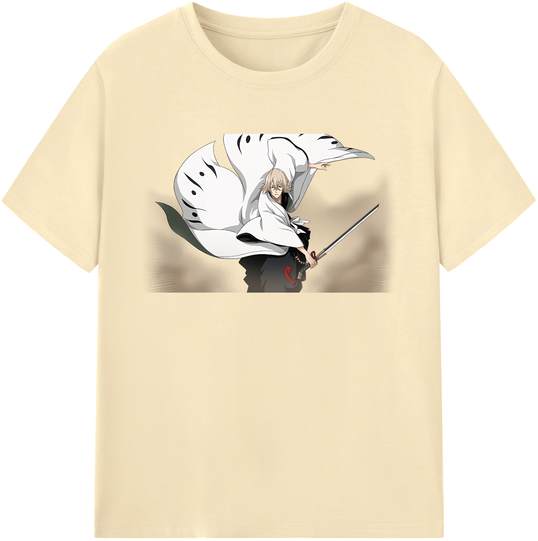 （画像用） "ブリーチ 浦原 喜助（うらはら きすけ） BLEACH Urahara Kisuke " 綿100％半袖Tシャツ（フロントプリント）