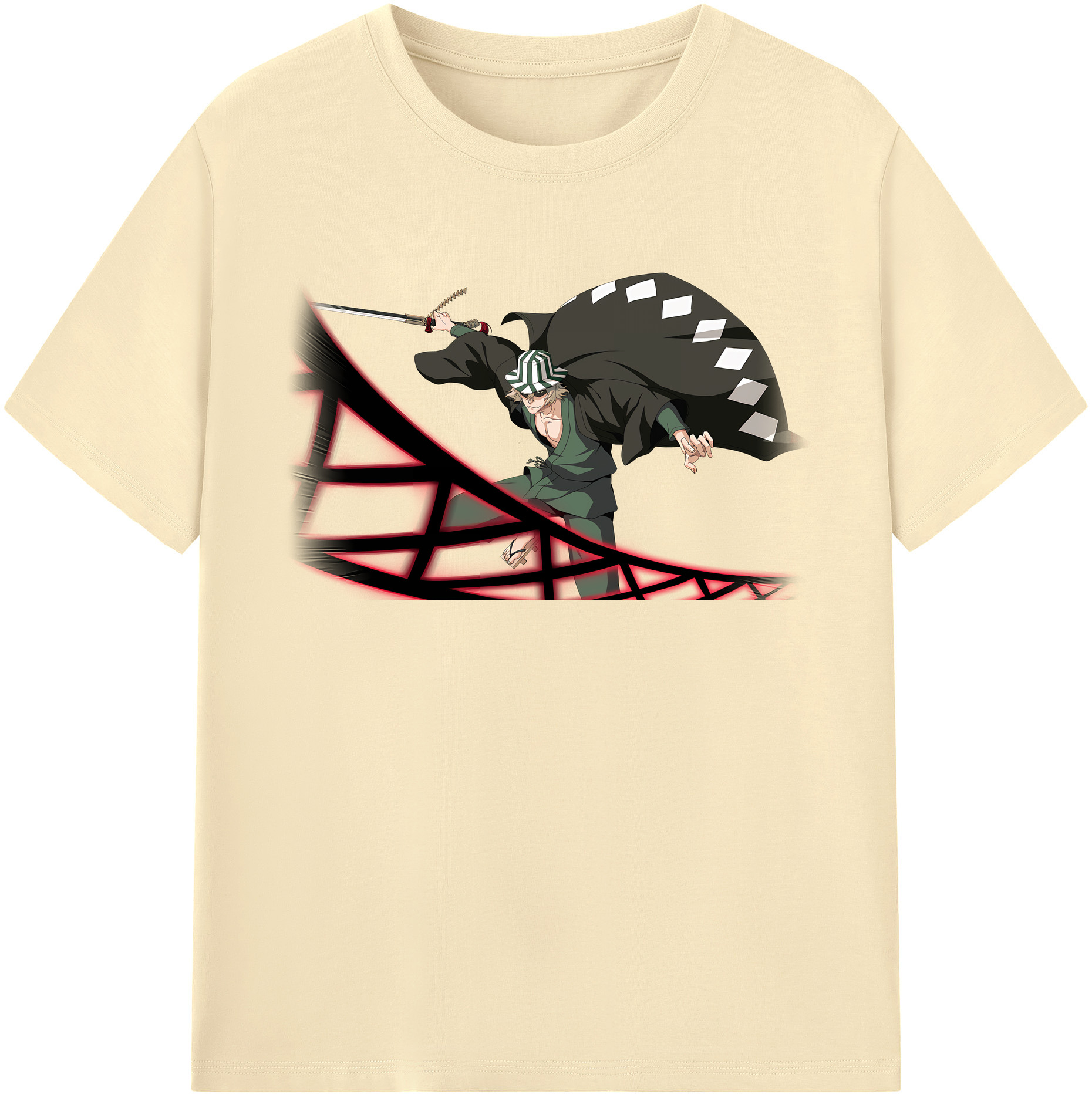 （画像用） "ブリーチ 浦原 喜助（うらはら きすけ） BLEACH Urahara Kisuke " 綿100％半袖Tシャツ（フロントプリント）
