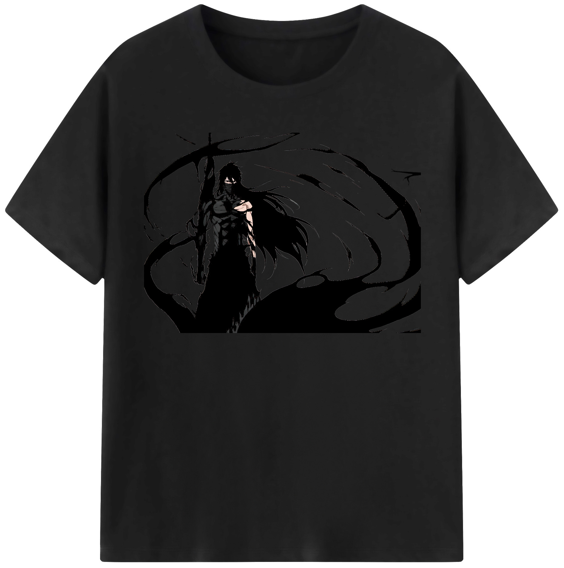 （画像用） ブリーチ 黒崎一護（くろさき いちご）BLEACH Kurosaki Ichigo 綿100％半袖Tシャツ（フロントプリント）